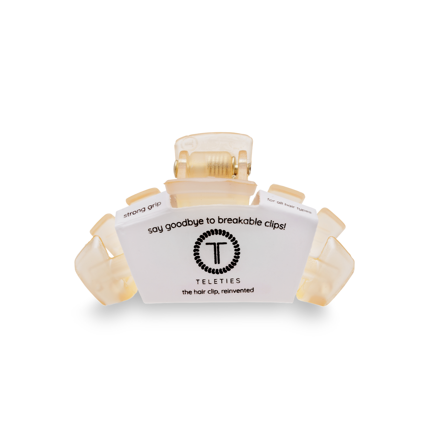 Almond Beige Classic Hair Clip, Tiny