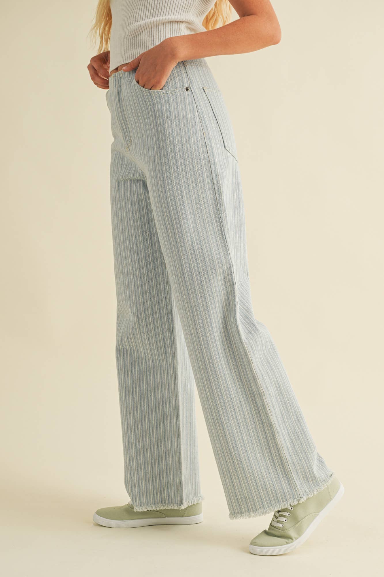 Kira Striped Denim