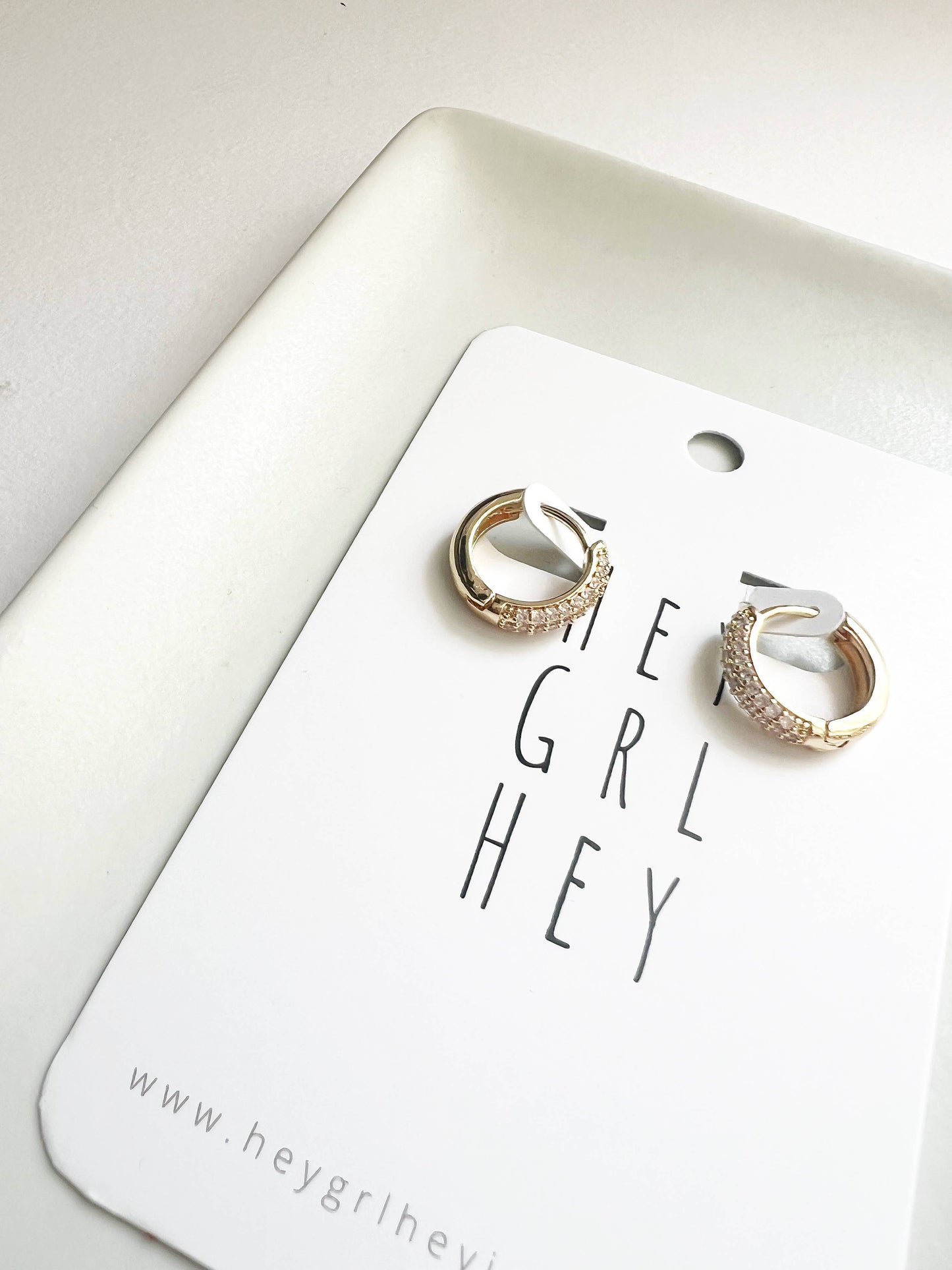 “You Sparkle, Baby” Hoop Earrings