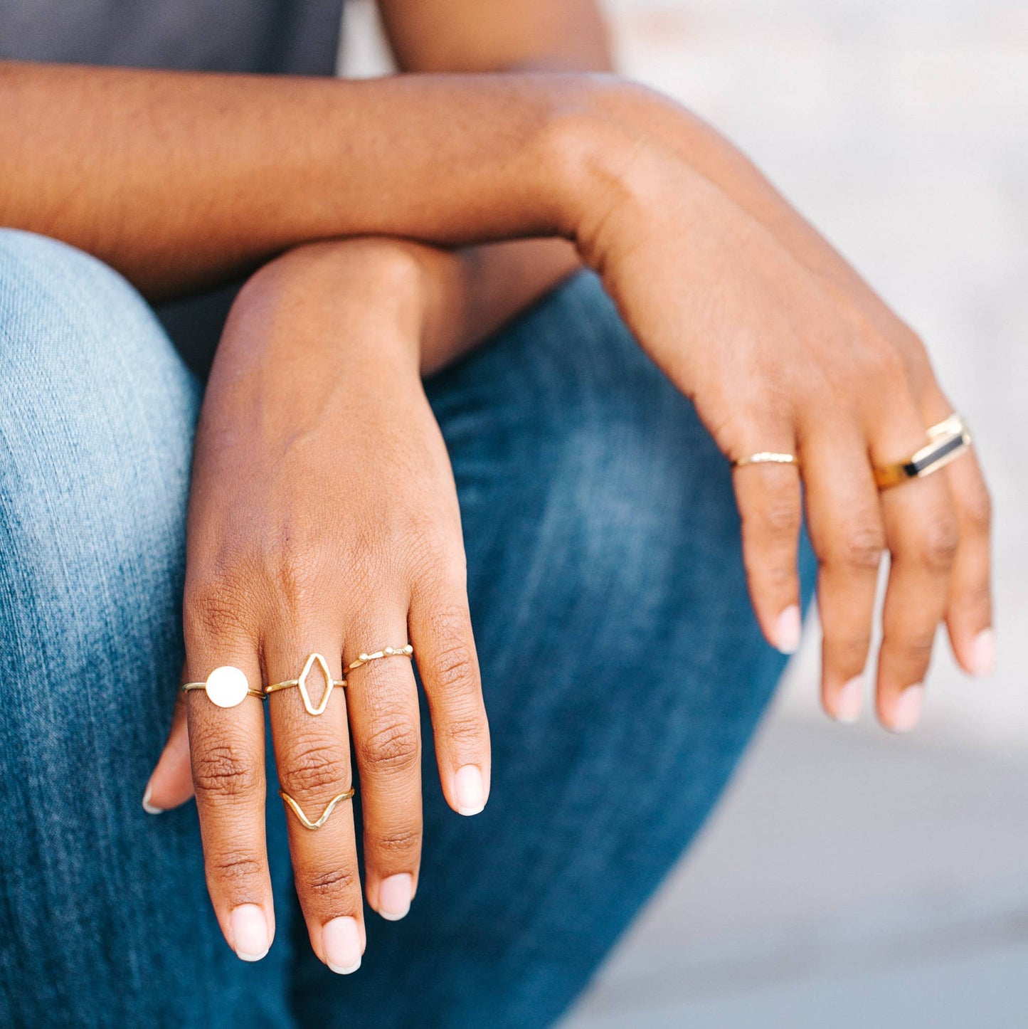 Diamond Stacking Ring: Size 5