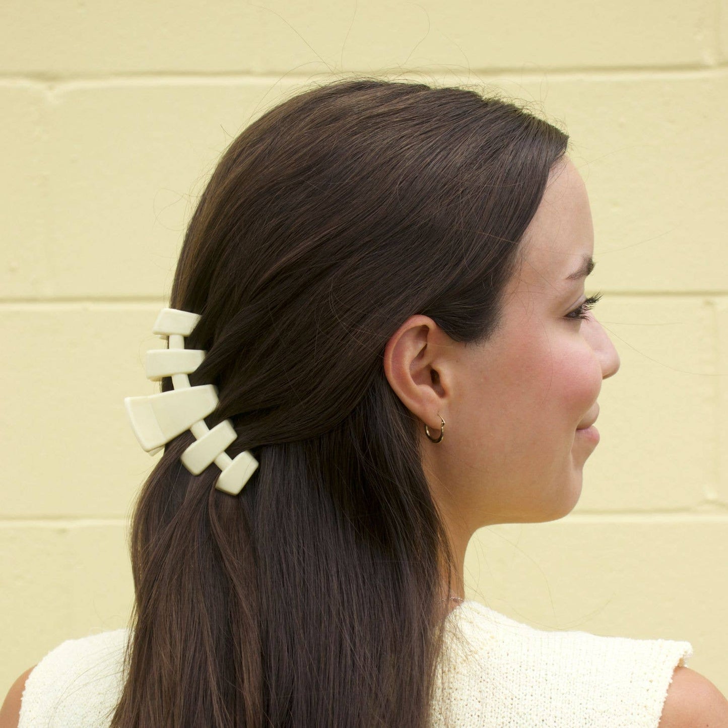 Classic Hair Clip | Butter Yellow |Medium