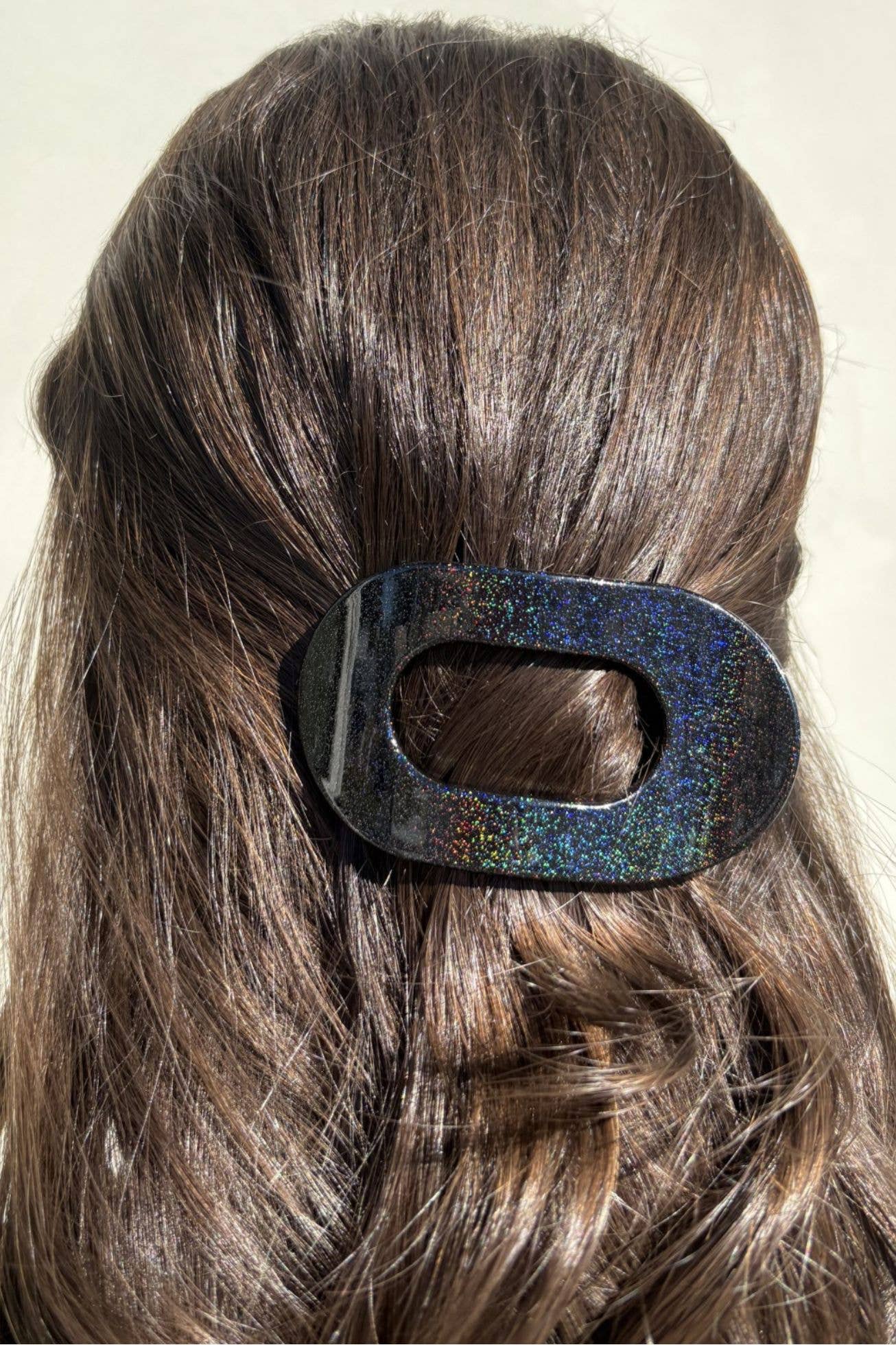 Midnight Magic Round Flat Hair Clip | Small