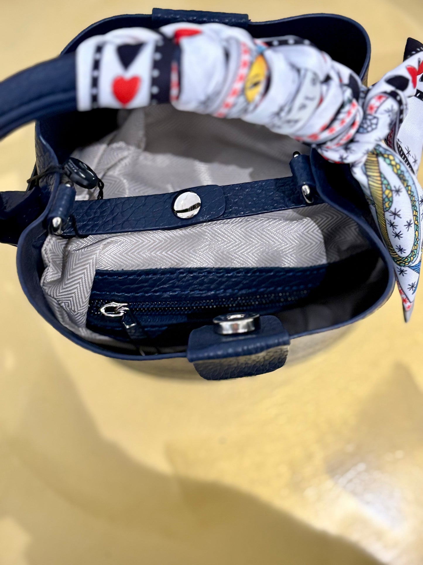 Blair Bucket Bag (Navy)