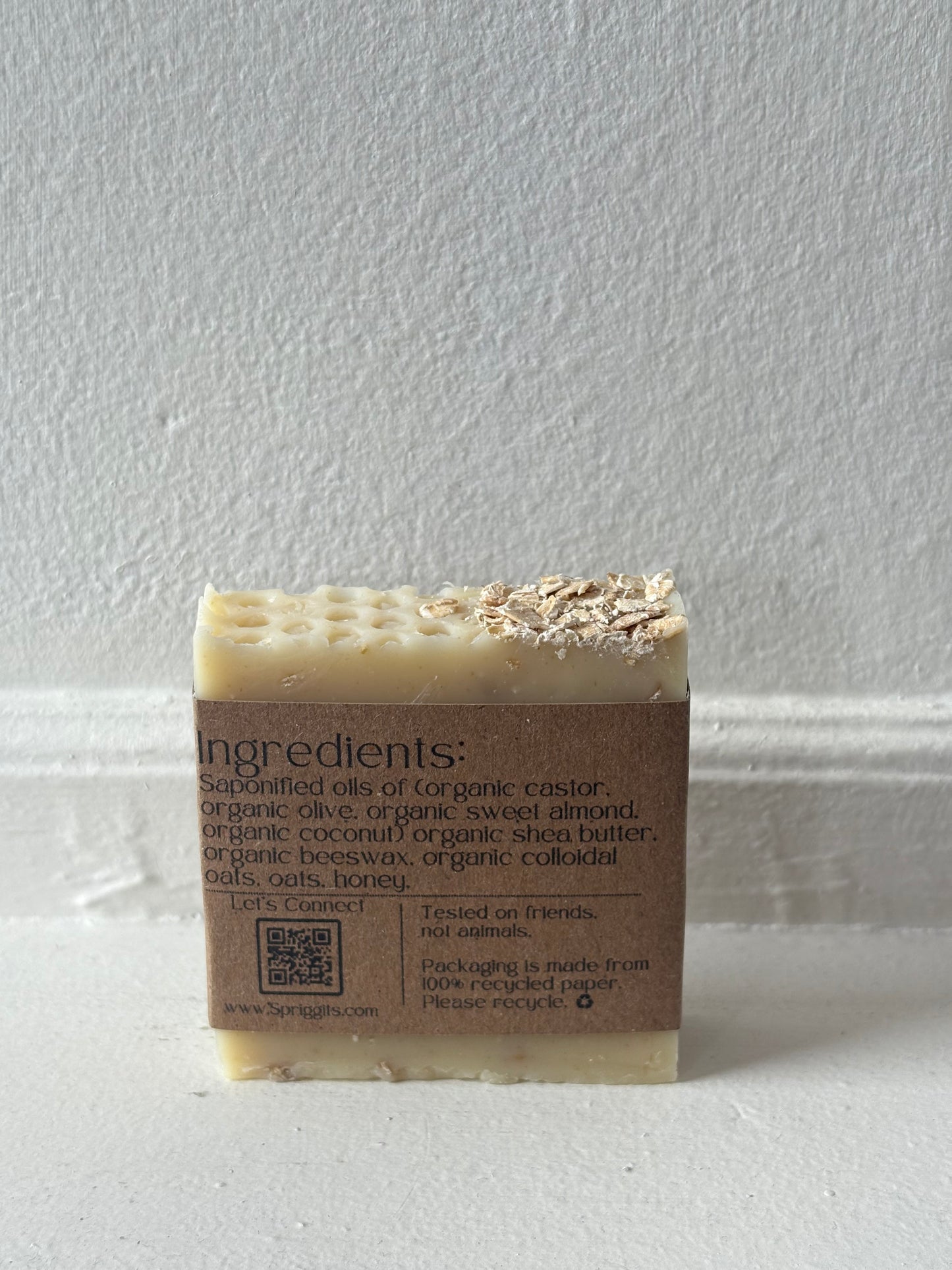 Spriggits Honey & Oat Soap Bar