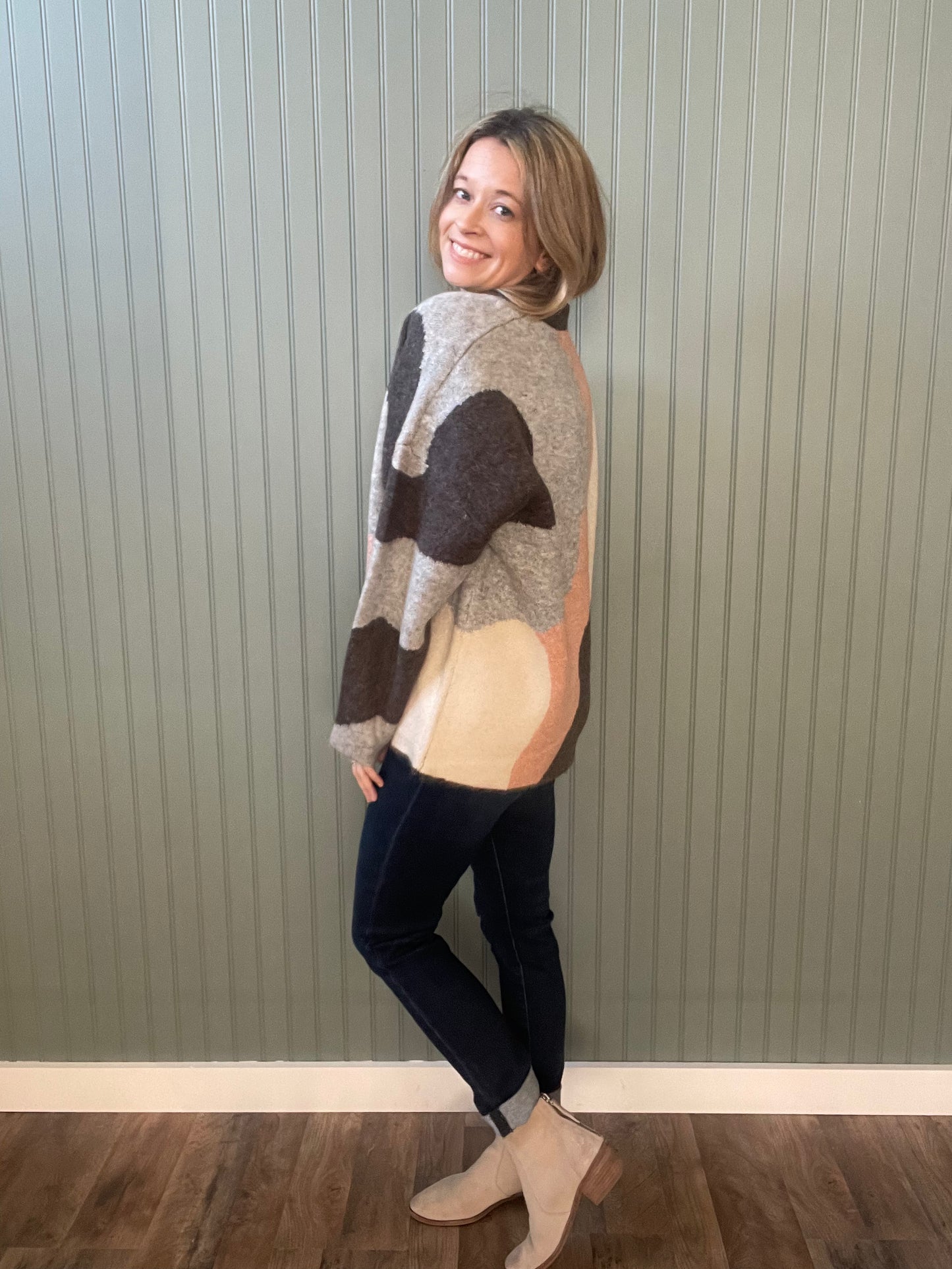 Chrissy Color Block Sweater