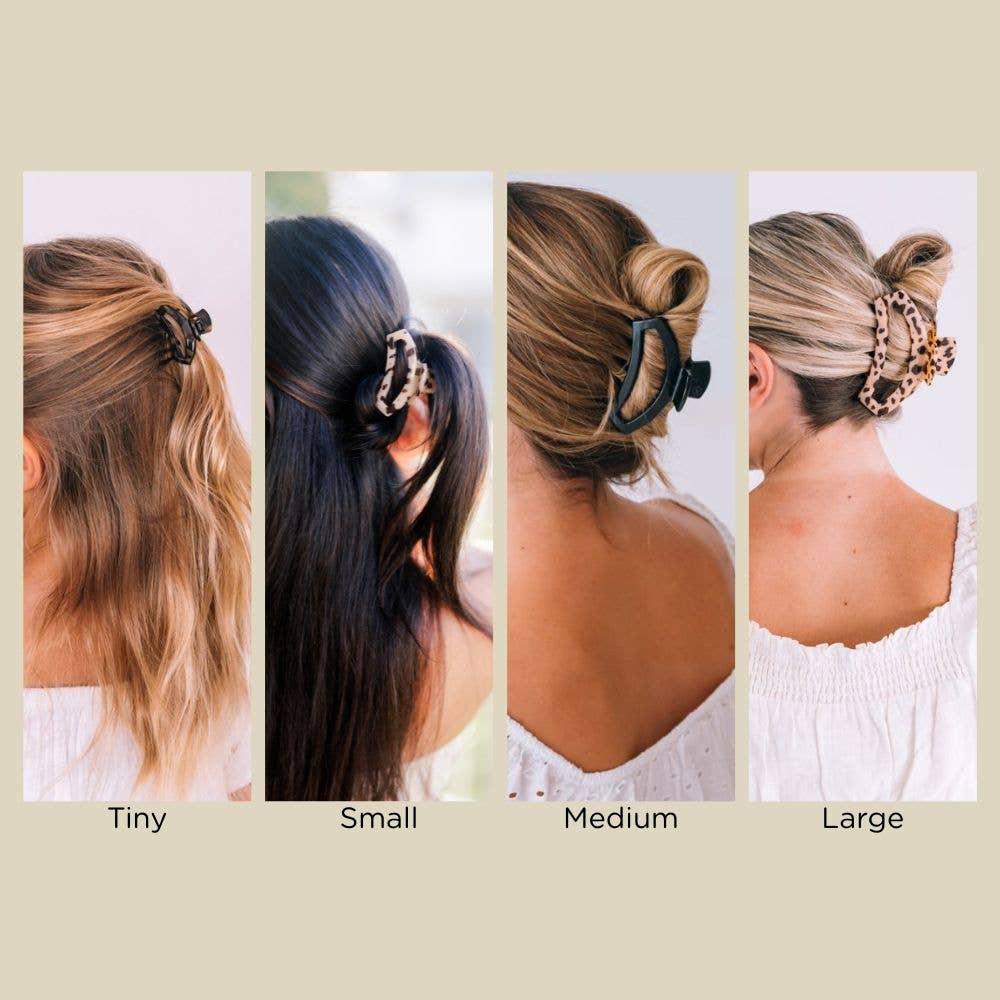 Blonde Tortoise Open Hair Clip, Large