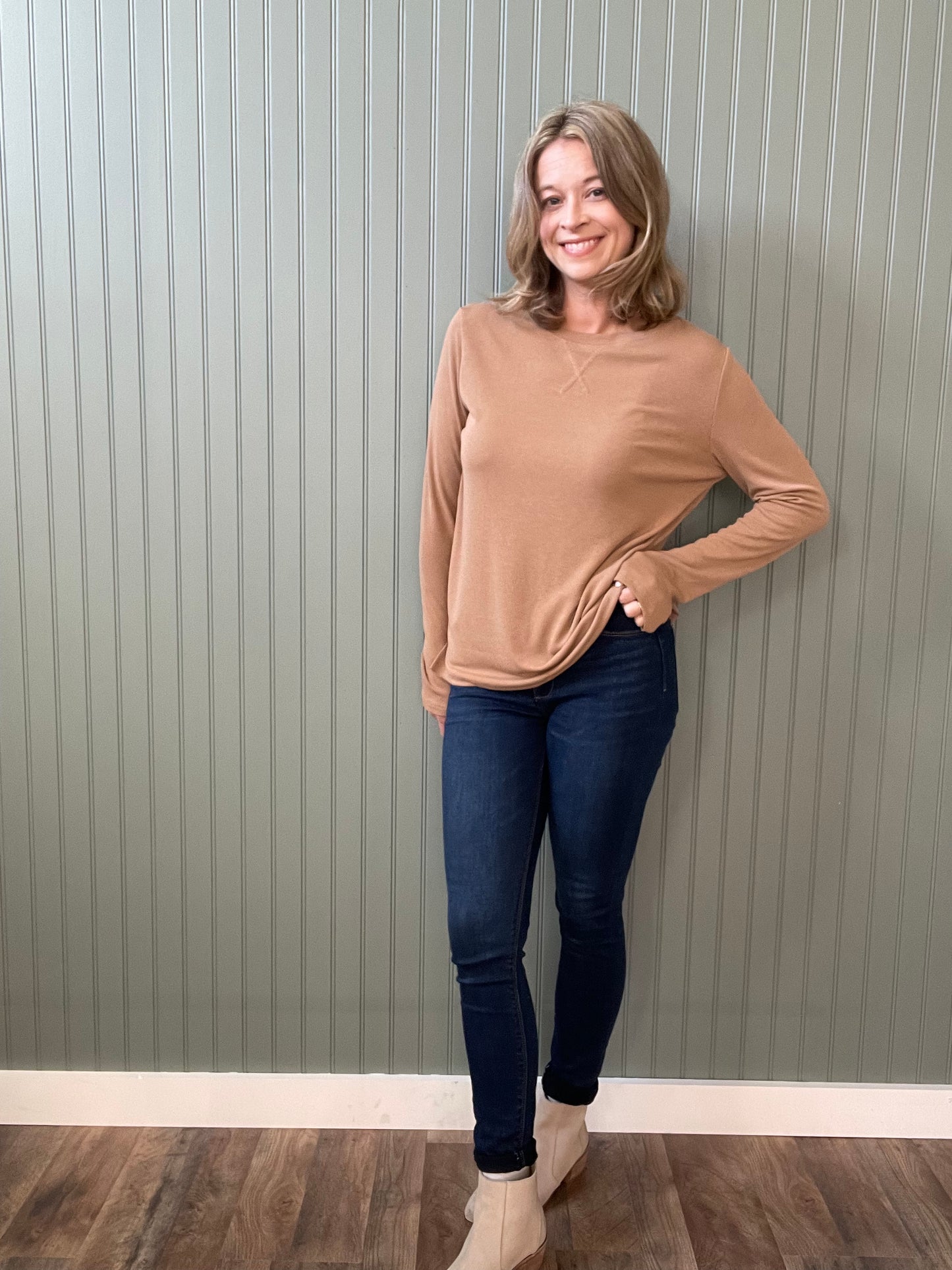 Carly Long Sleeve (Camel)