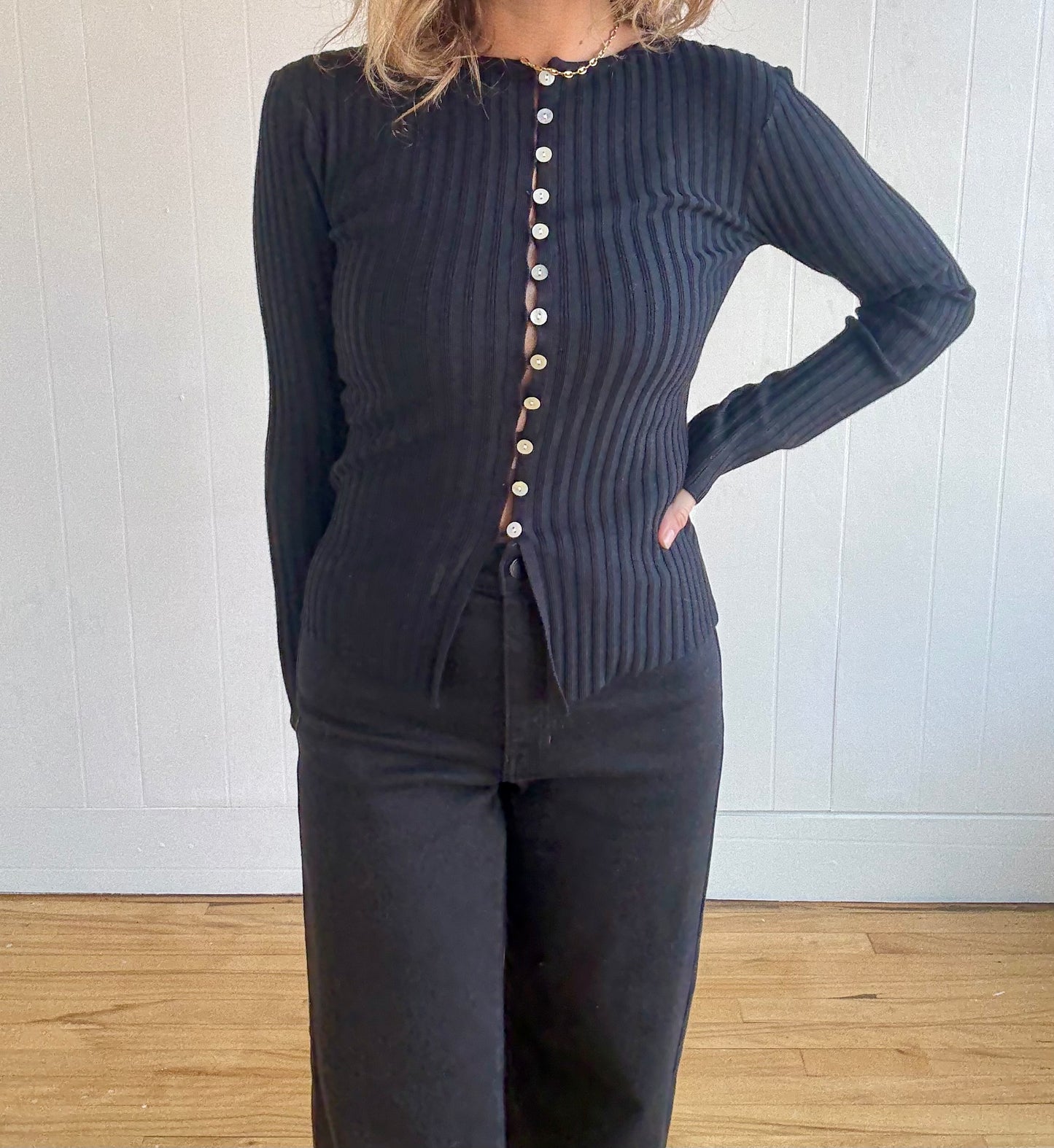 Sophie Knit Top (Black)