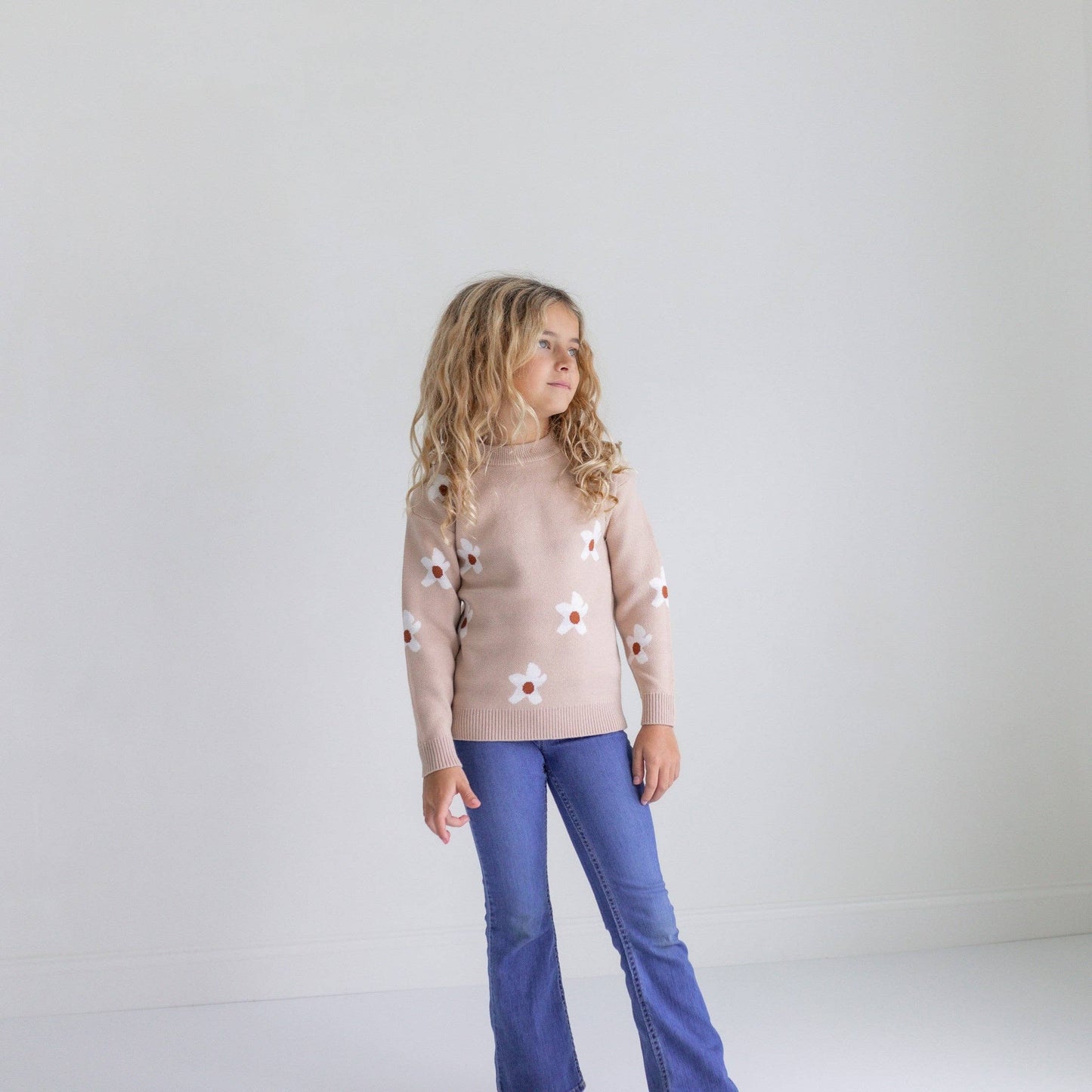 Flower Crew Sweater (Kids)