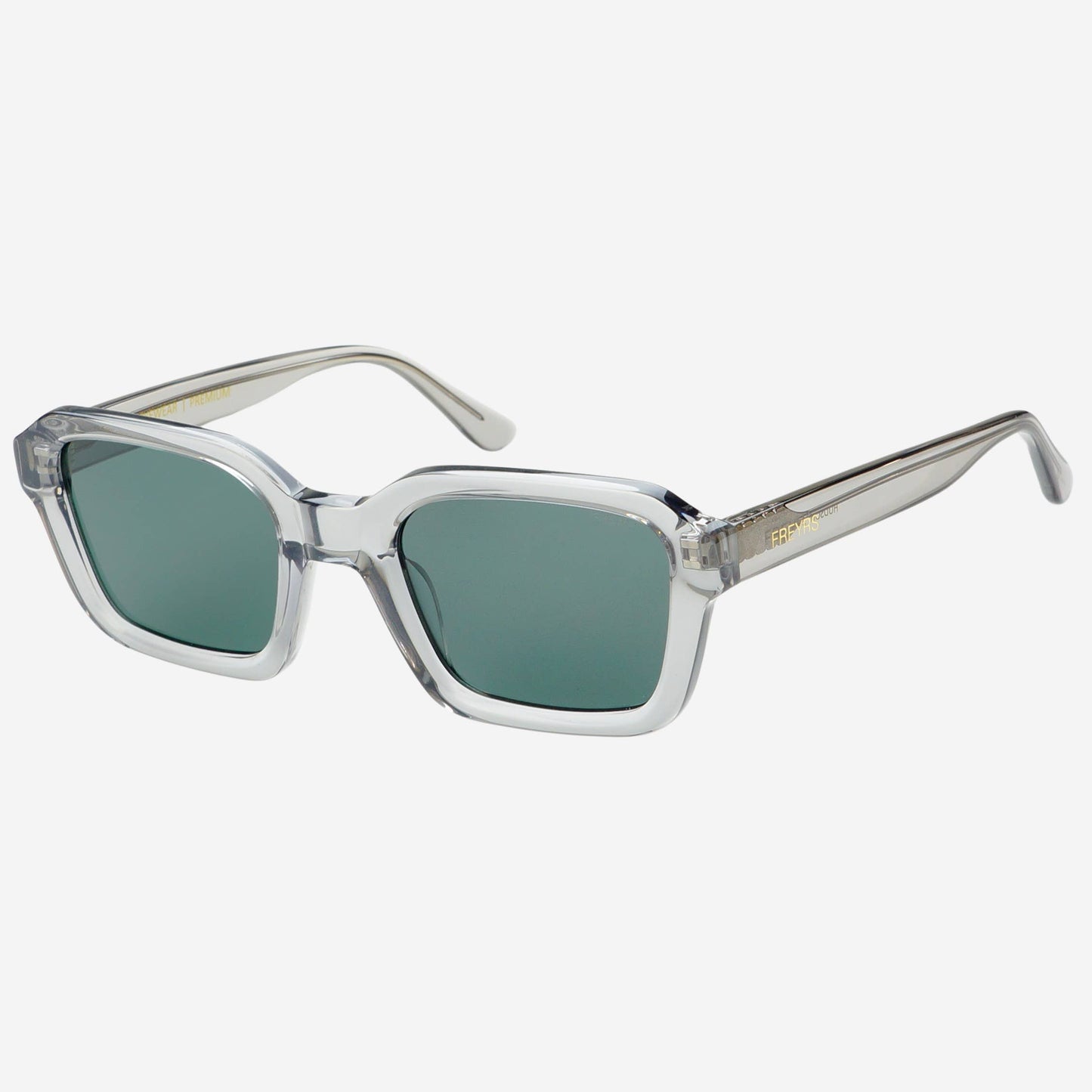 Hudson Acetate Unisex Rectangular Sunglasses, Gray