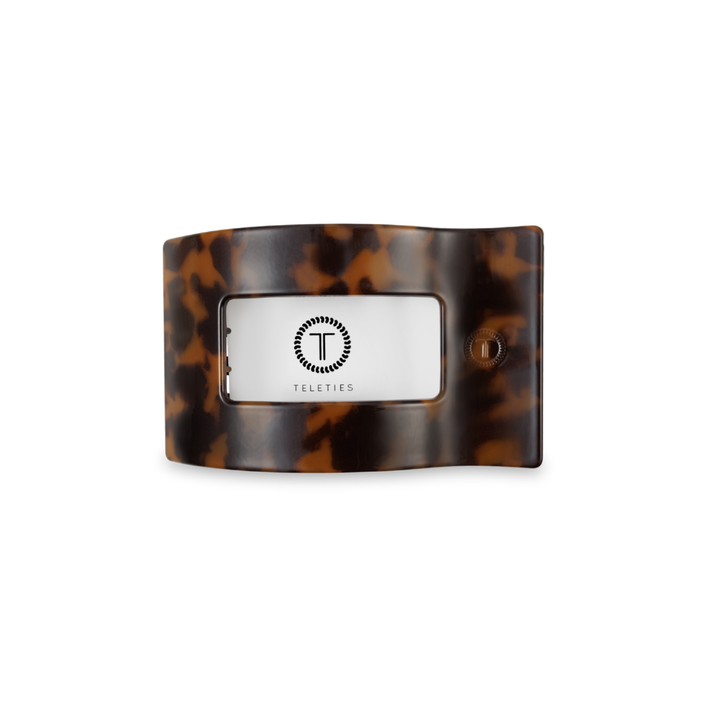Flat Rectangle Hair Clip | Tortoise | Small