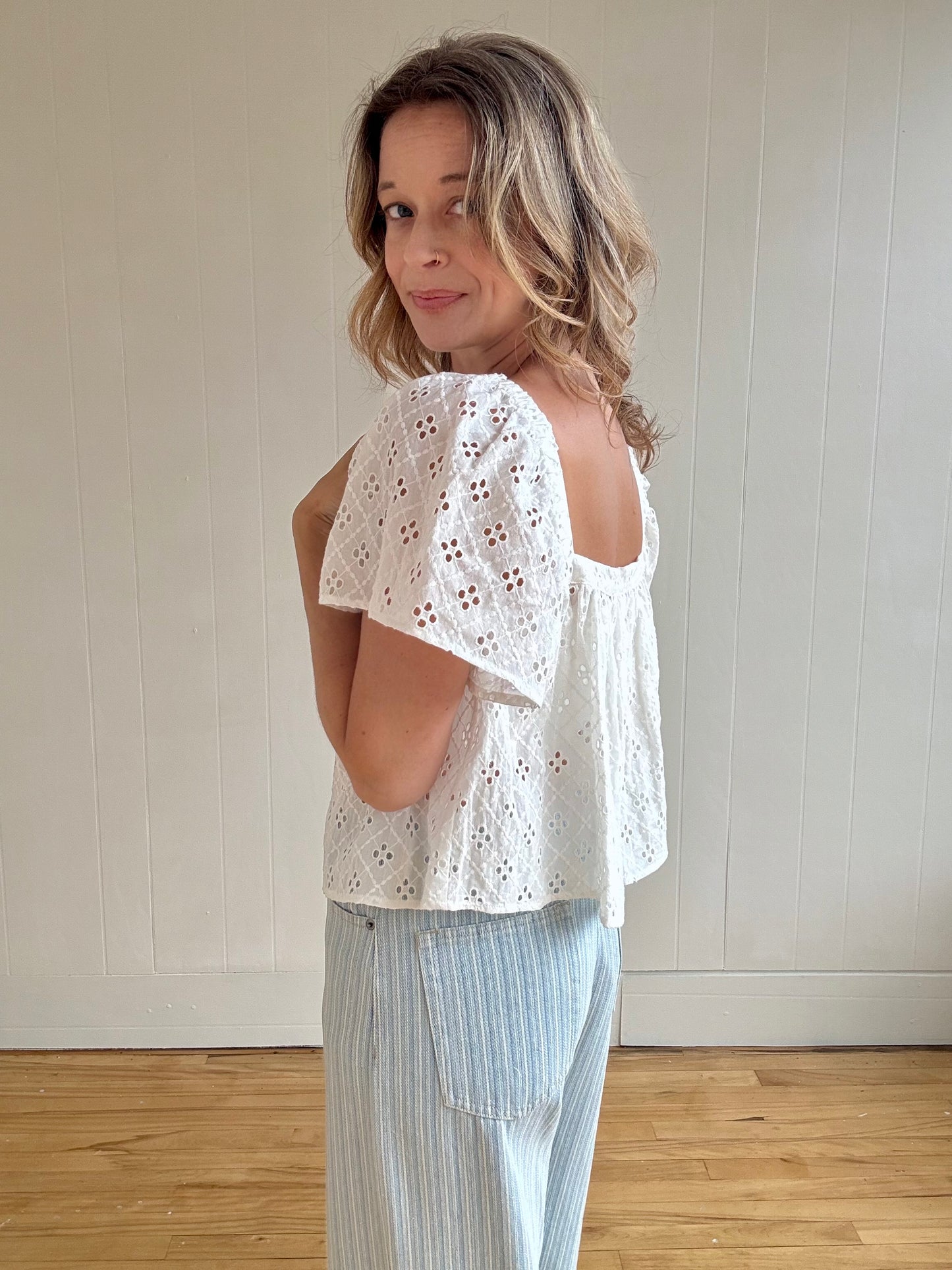 Ellie Eyelet Blouse