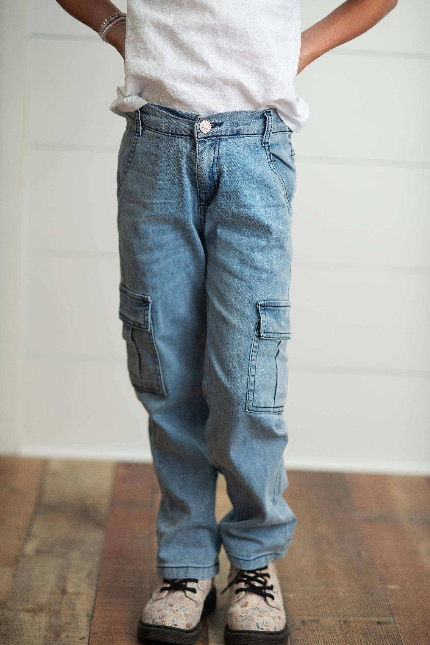 Mia Light Wash Cargo (Kids)