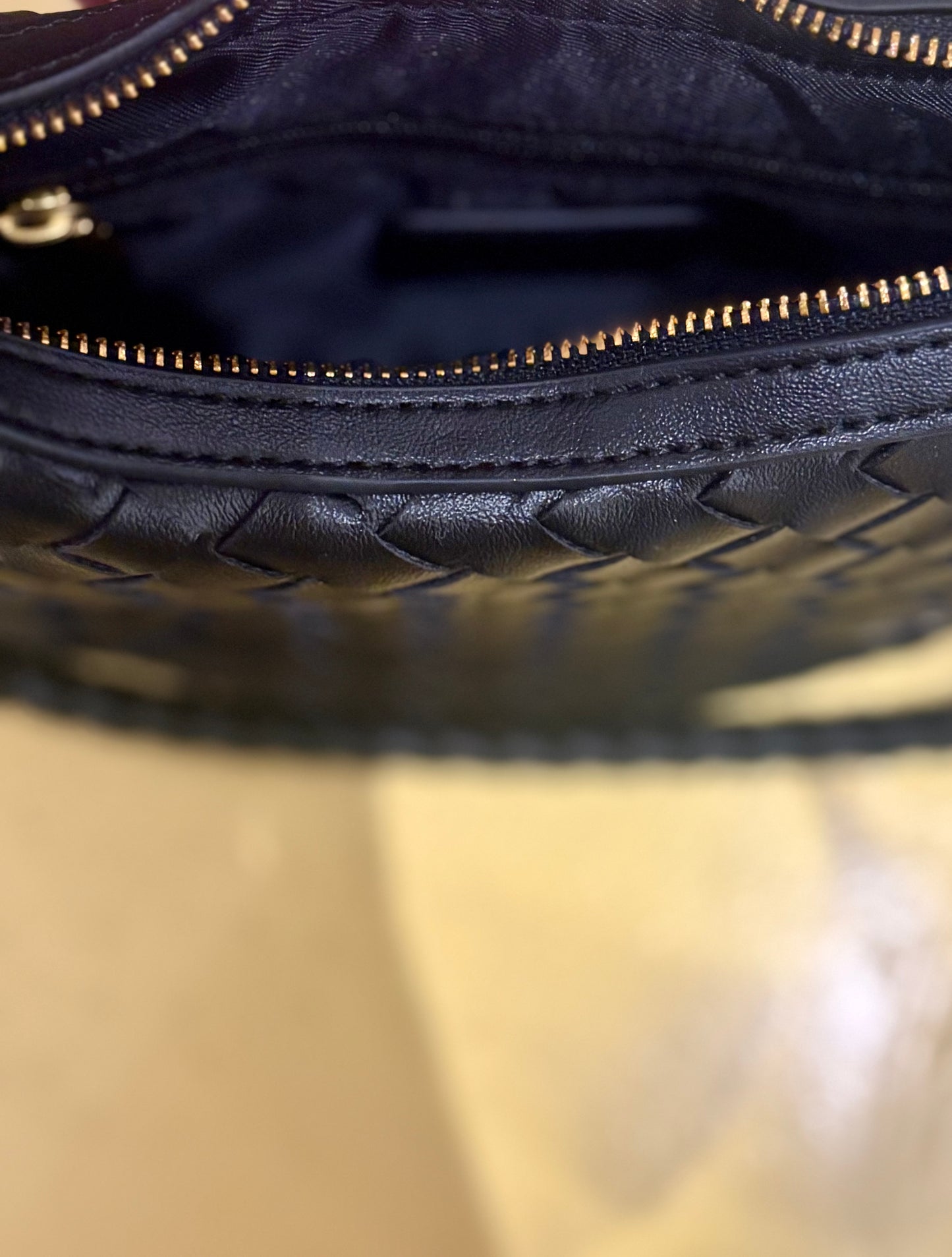 Hadley Woven Hobo Bag (Black)