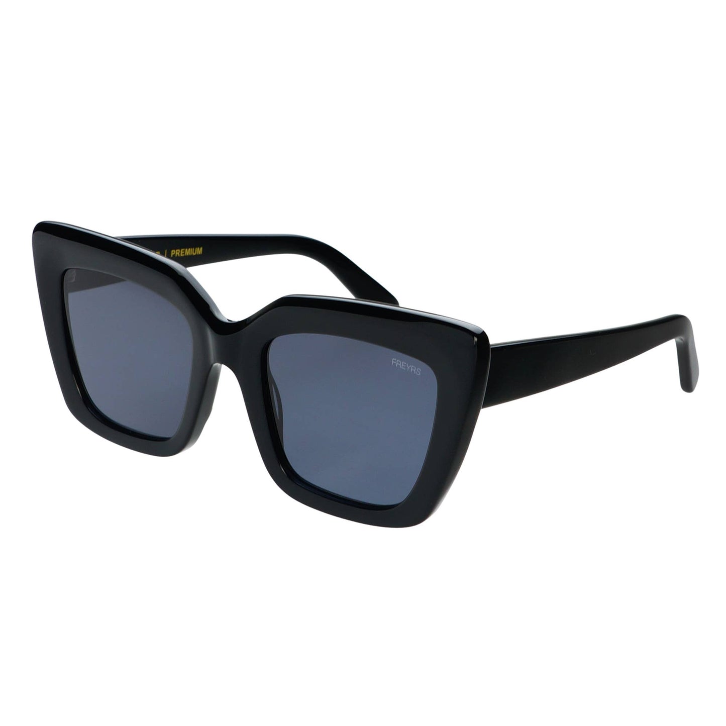 Portofino Acetate Oversized Cat Eye Sunglasses, Black
