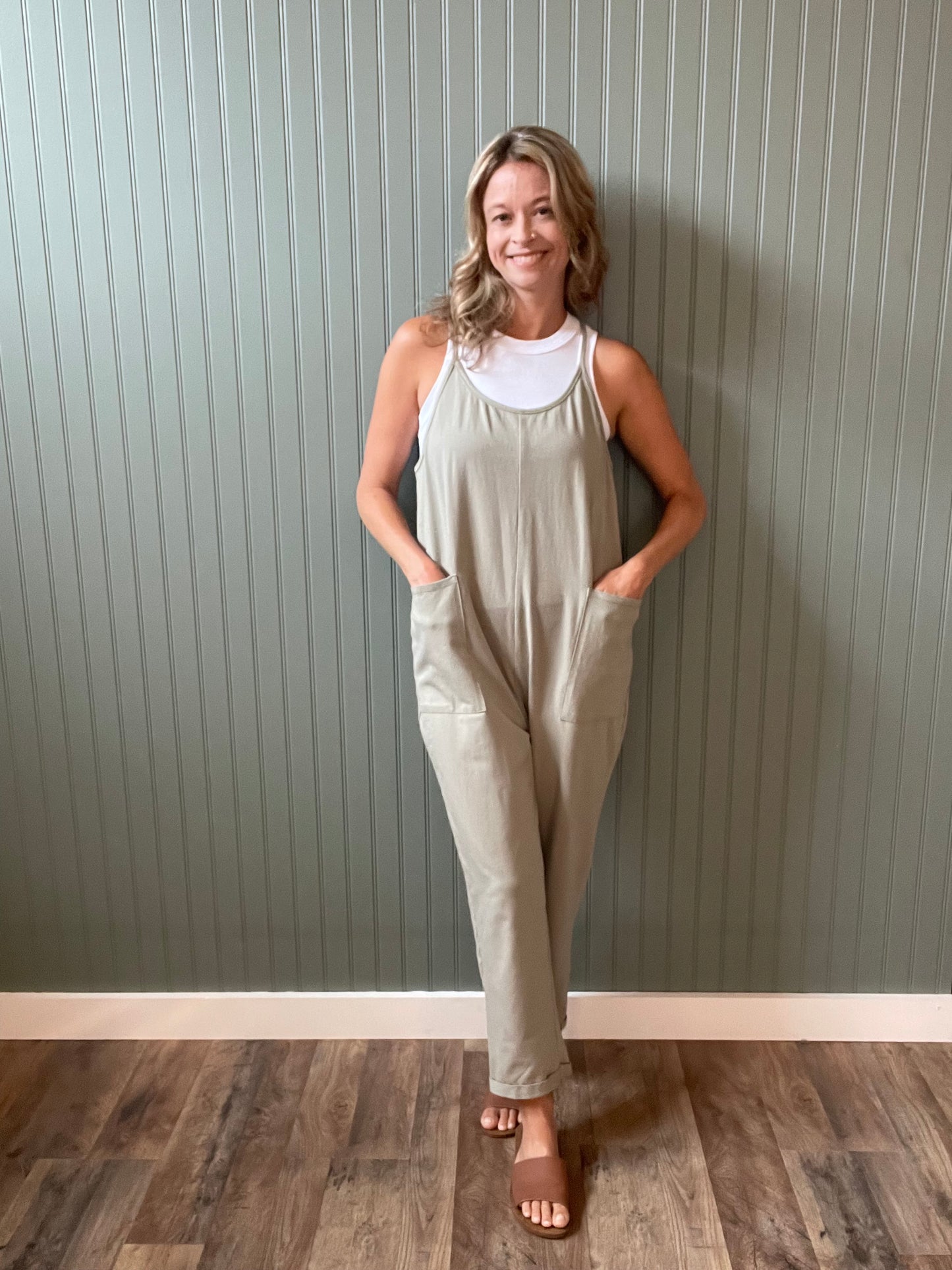 Tilly Jumpsuit (Seagrass)
