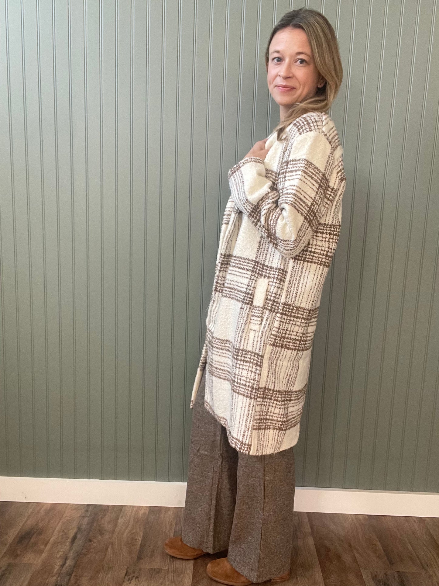 Morning Stroll Plaid Jacket