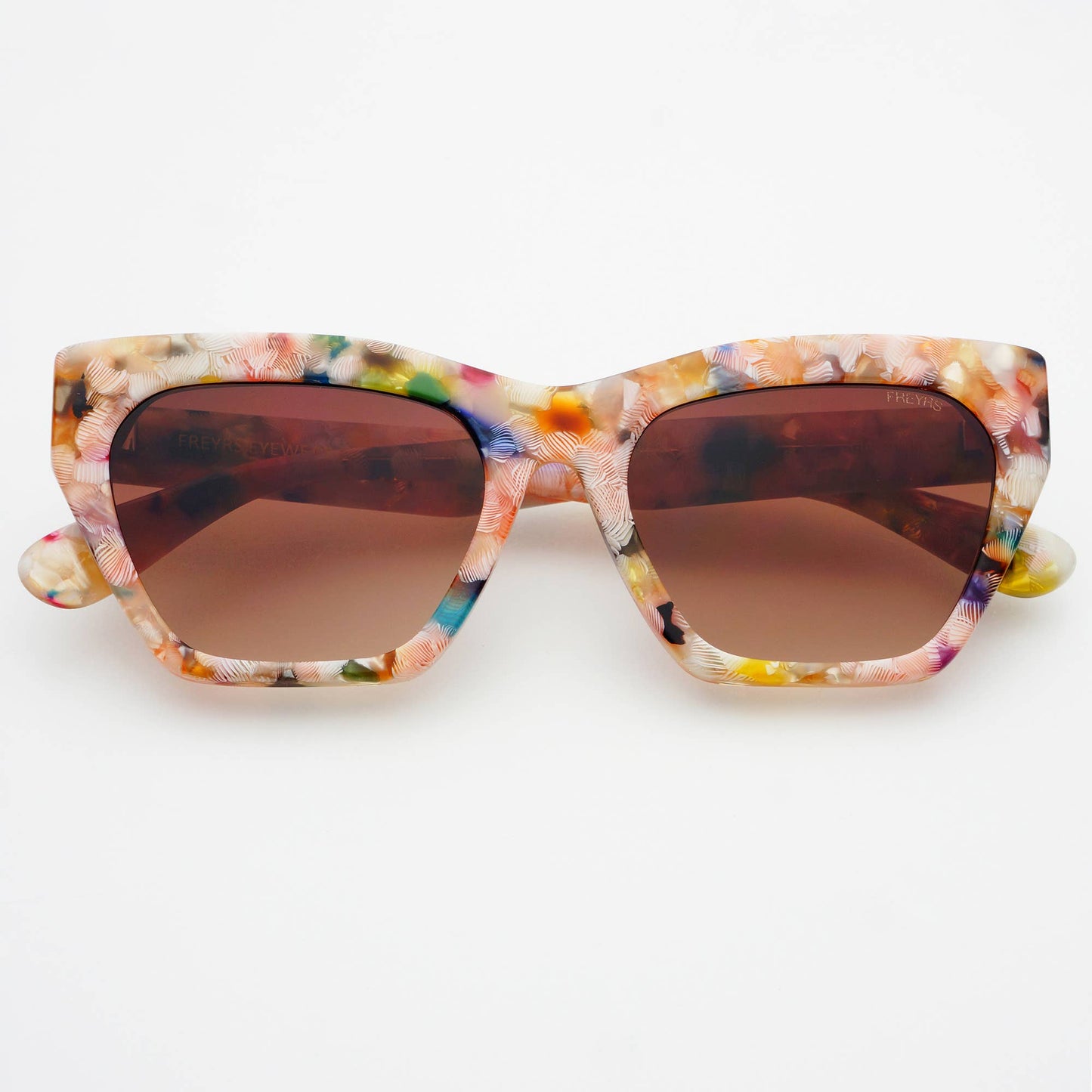 Gia Acetate Cat Eye Sunglasses, Pink Pearl