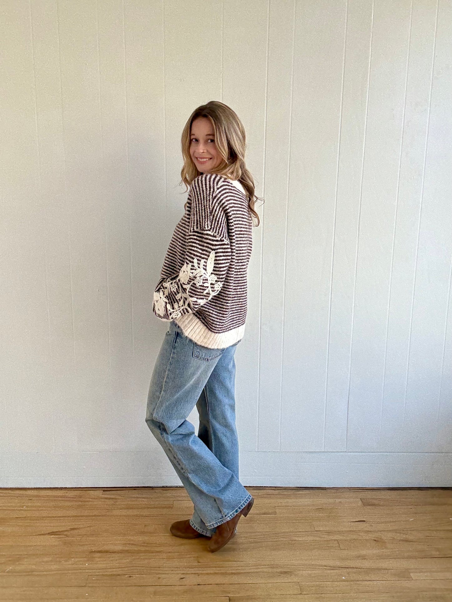 Willow Knit Sweater (Brown)