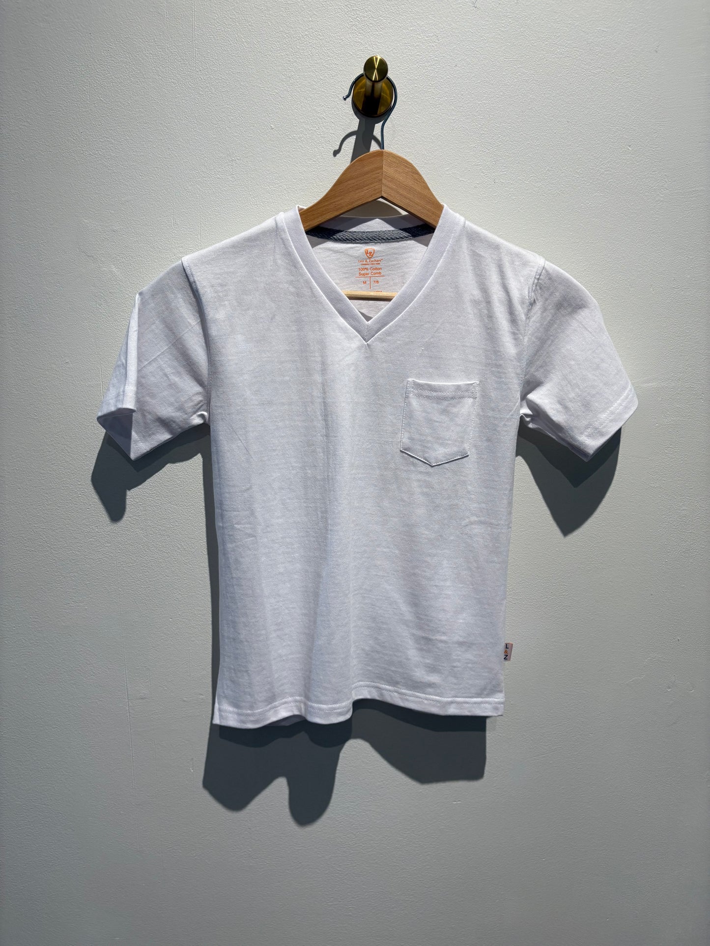 White V-Neck Tee (kids)