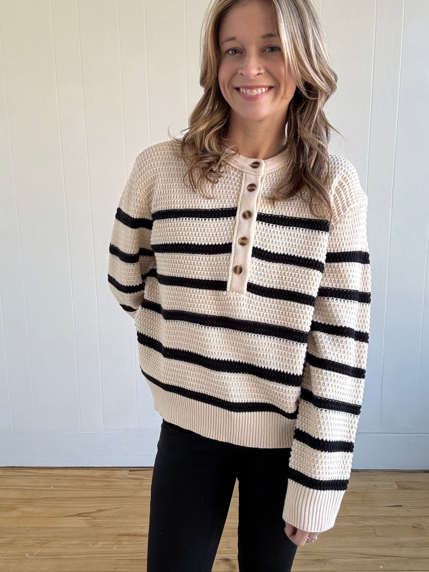 Harvey Henley Sweater Top