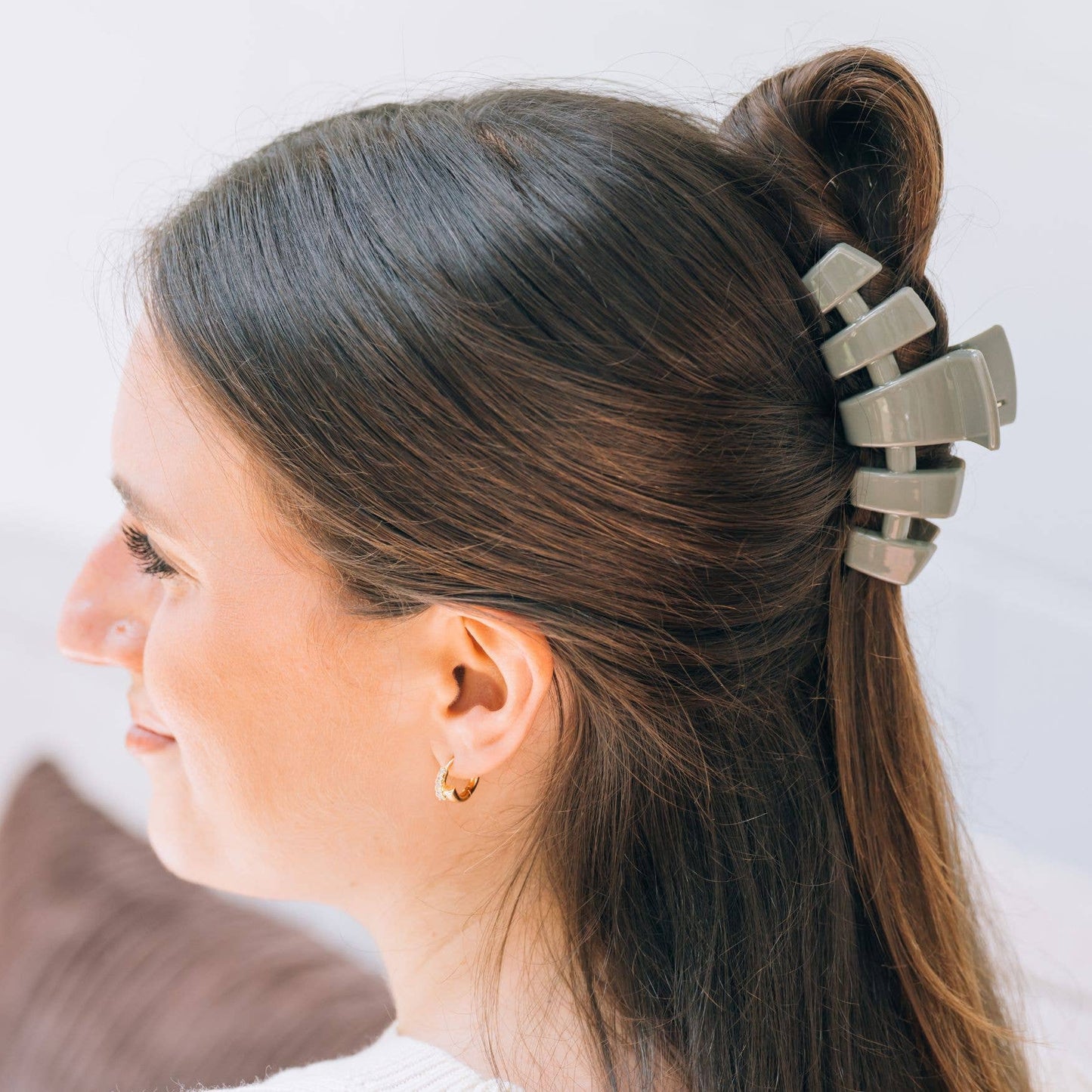 Classic Hair Clip | Sage It Ain't So |Medium