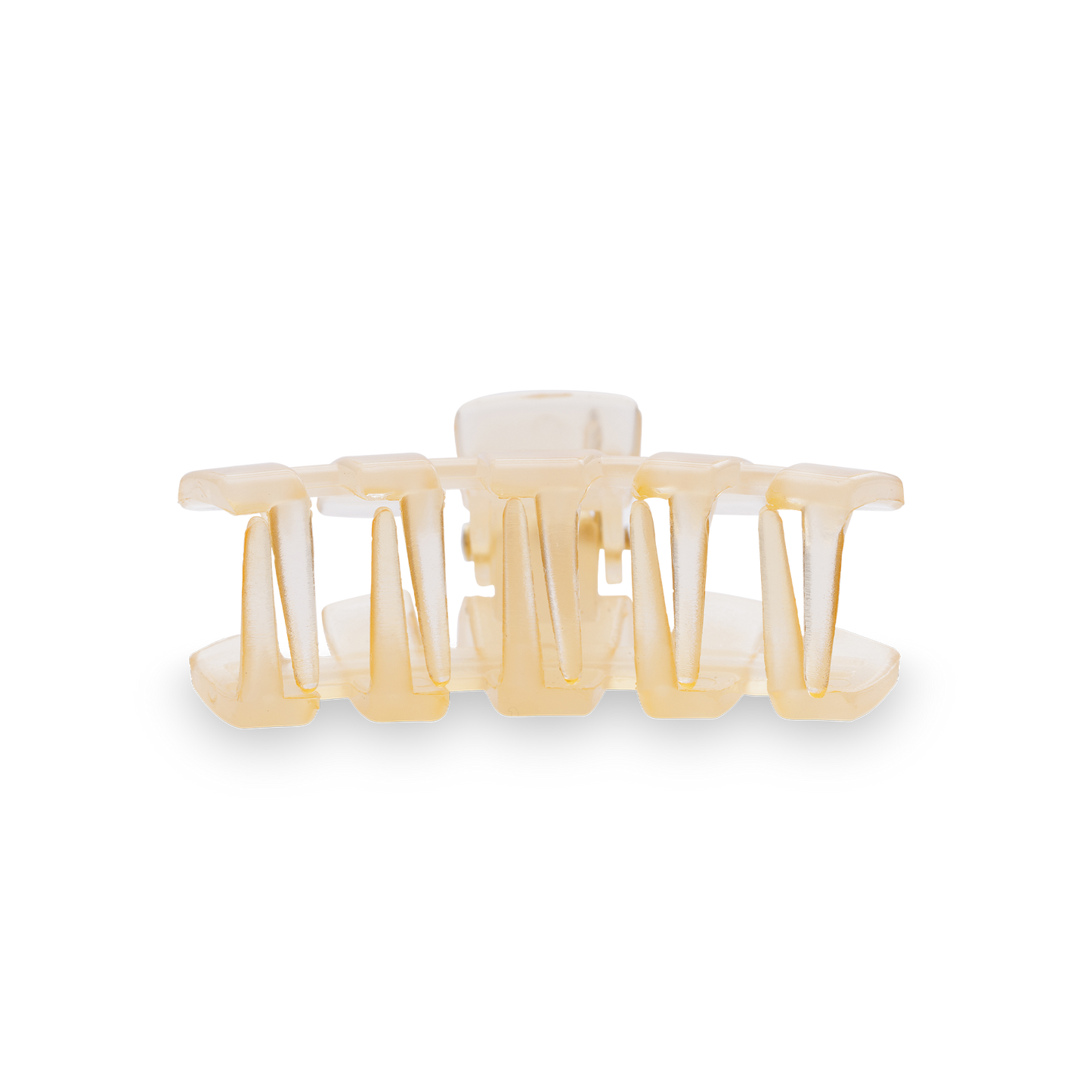 Almond Beige Classic Hair Clip, Tiny