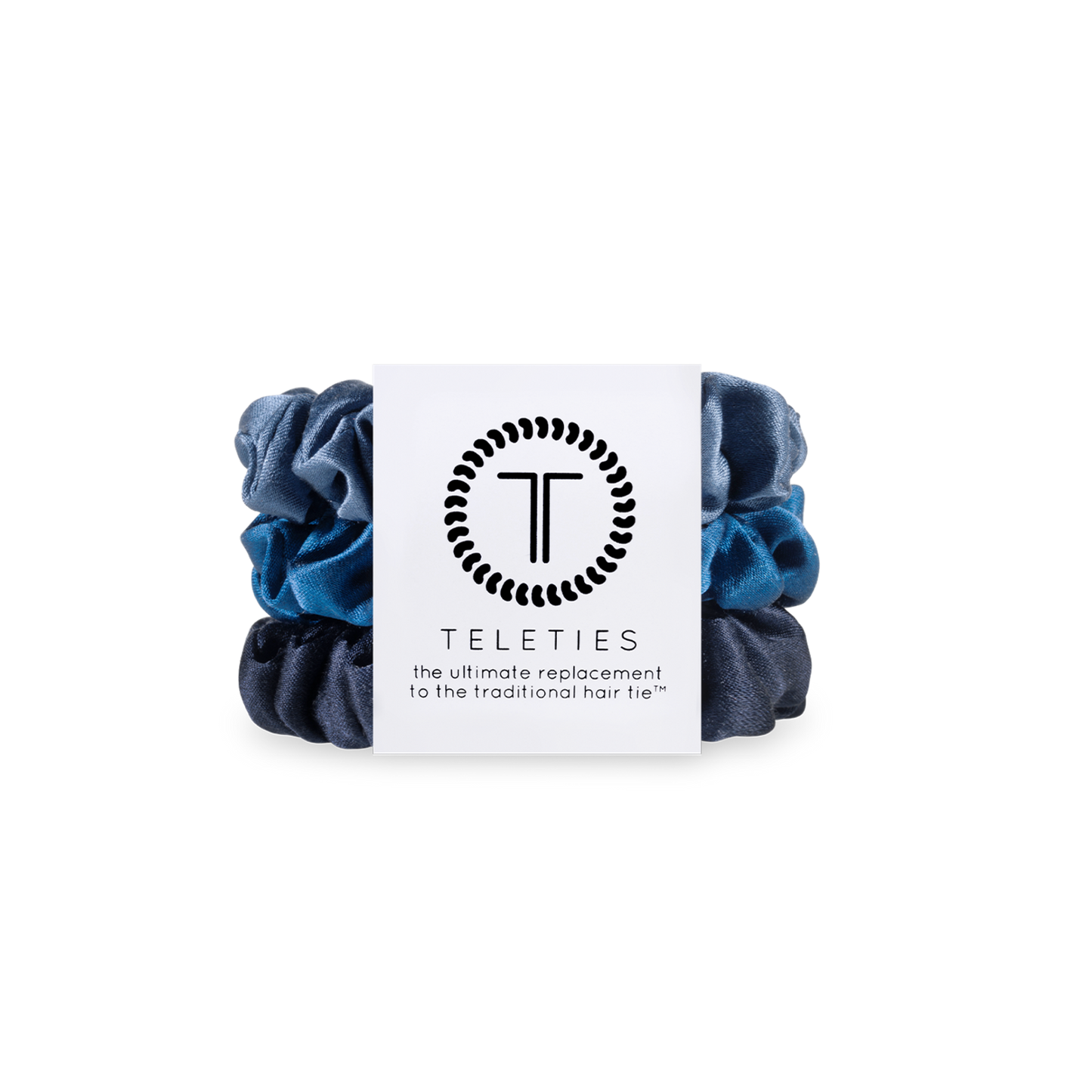Silk Hair Scrunchie | Midnight Rain |Small