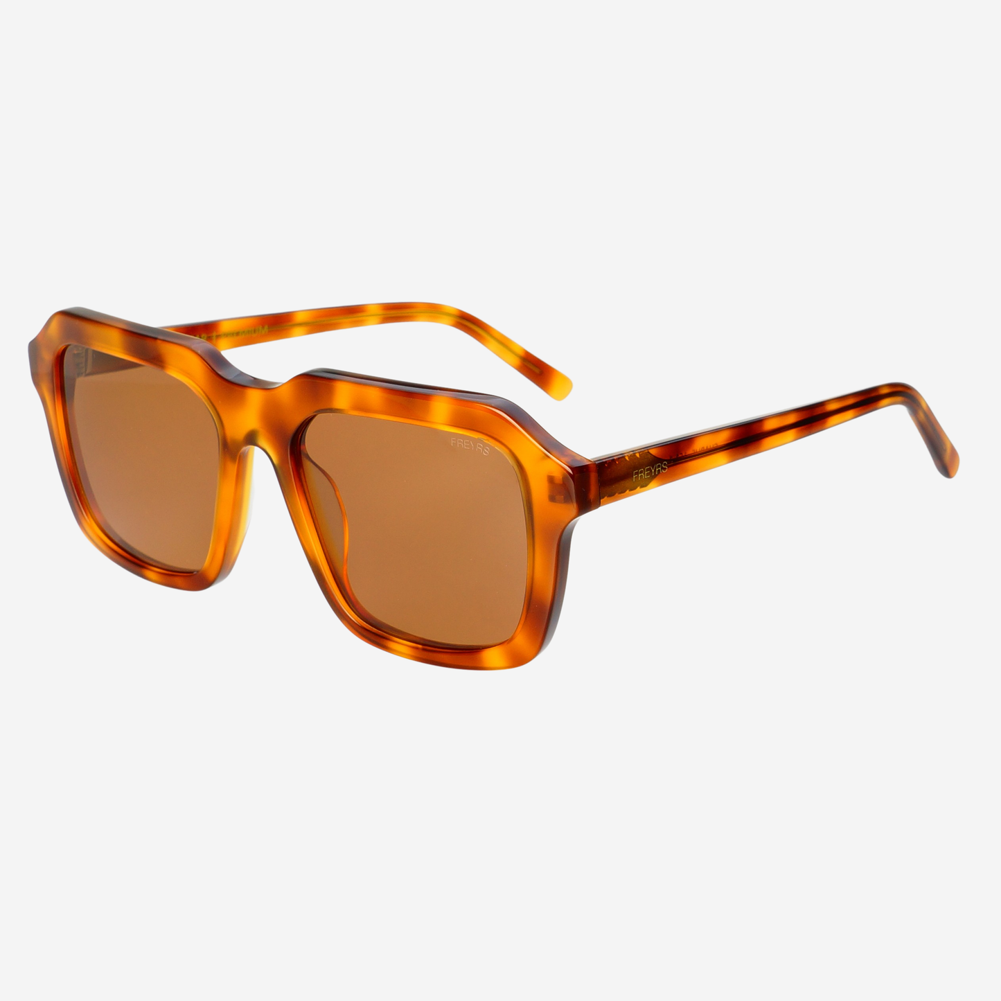 Charlie Acetate Unisex Rectangular Sunglasses, Amber