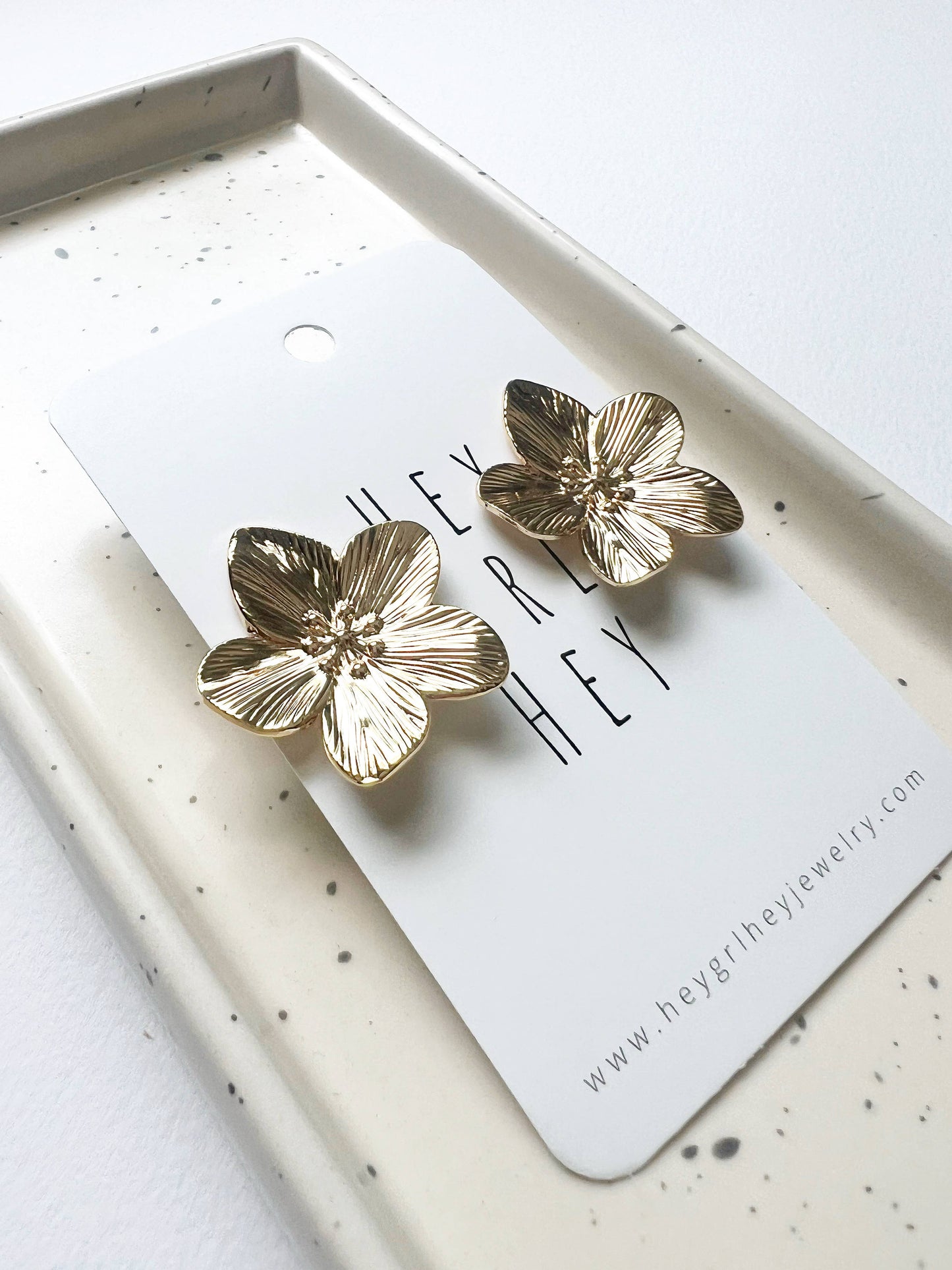 Anora Flower Statement Earrings