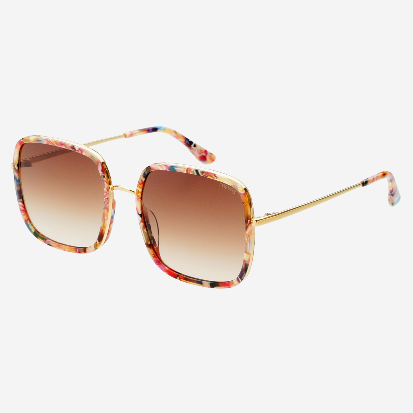 Cosmo Acetate Womens Square Sunglasses, Rose Tortoise