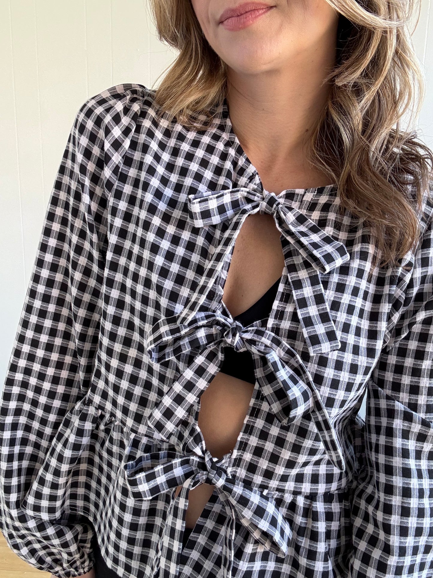 Gemma Babydoll Bow Top