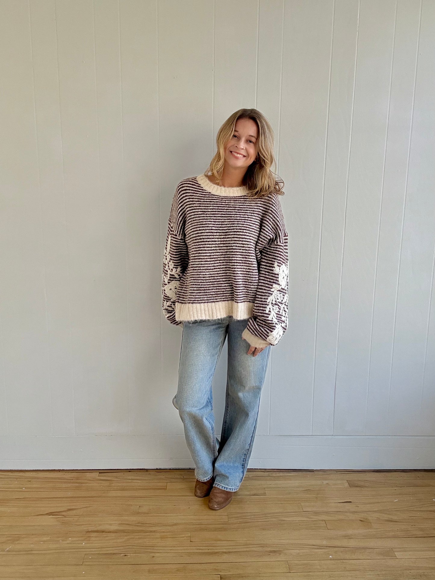 Willow Knit Sweater (Brown)