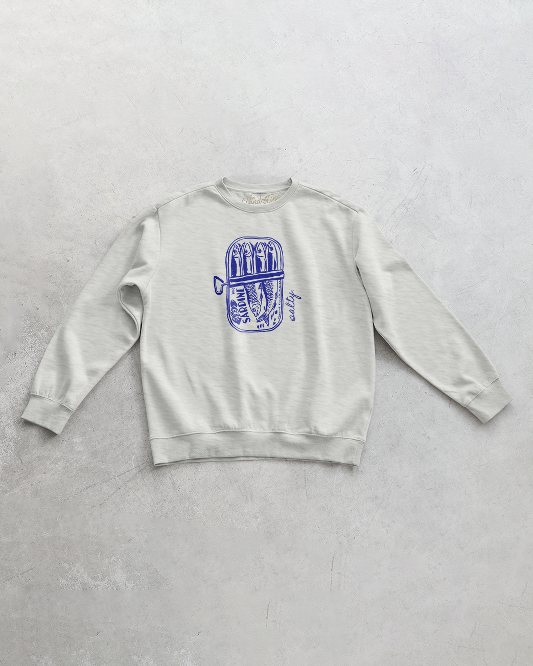 Salty Sardines Sweatshirt (Oat Heather)
