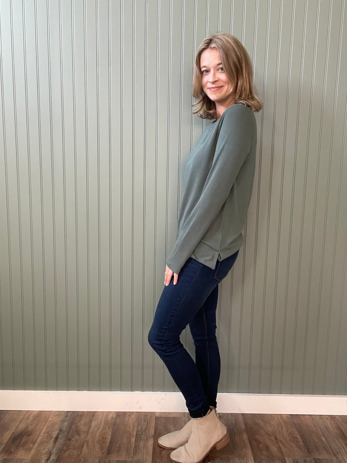 Carly Long Sleeve (T.Green)