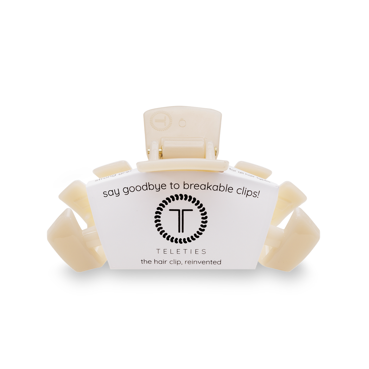 Almond Beige Classic Hair Clip, Small