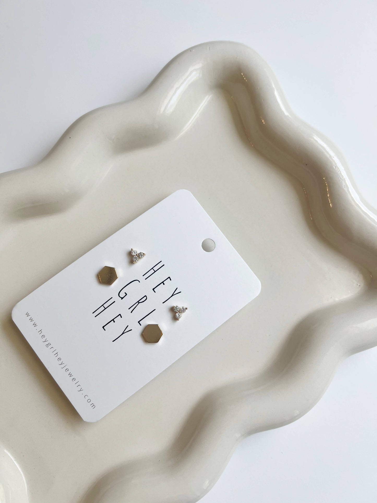 What the Hex Stud Earring Pack