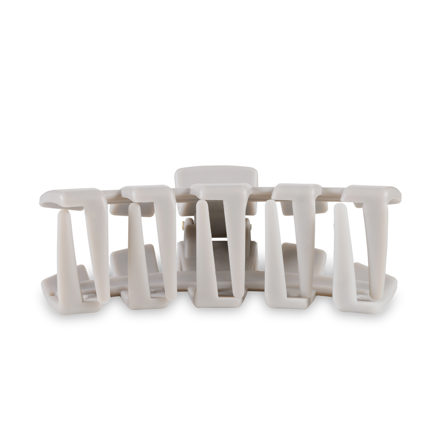 Classic Hair Clip | Silver Flames |Large