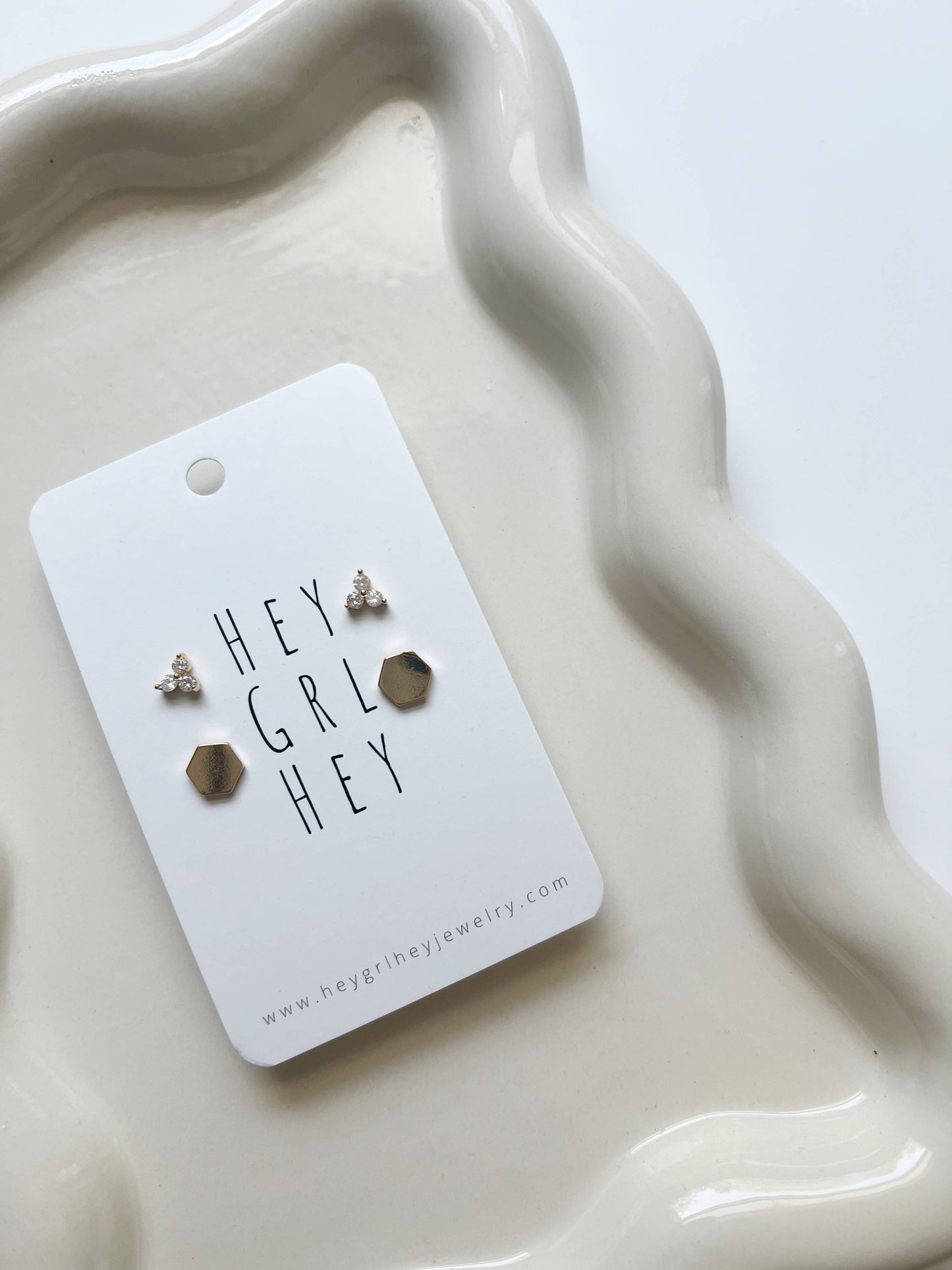 What the Hex Stud Earring Pack
