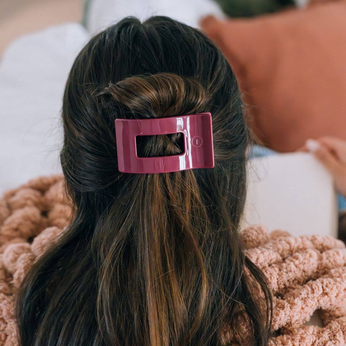Flat Rectangle Hair Clip | Wild Side |Medium