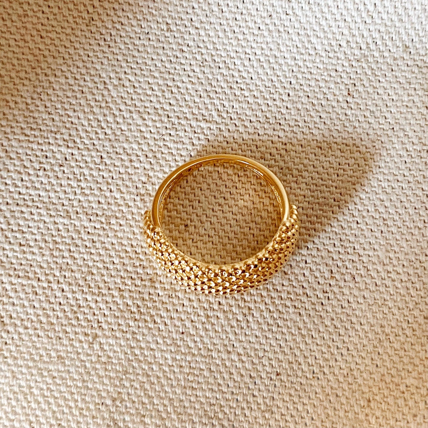 Bead Cluster Ring, 18k Gold Filled