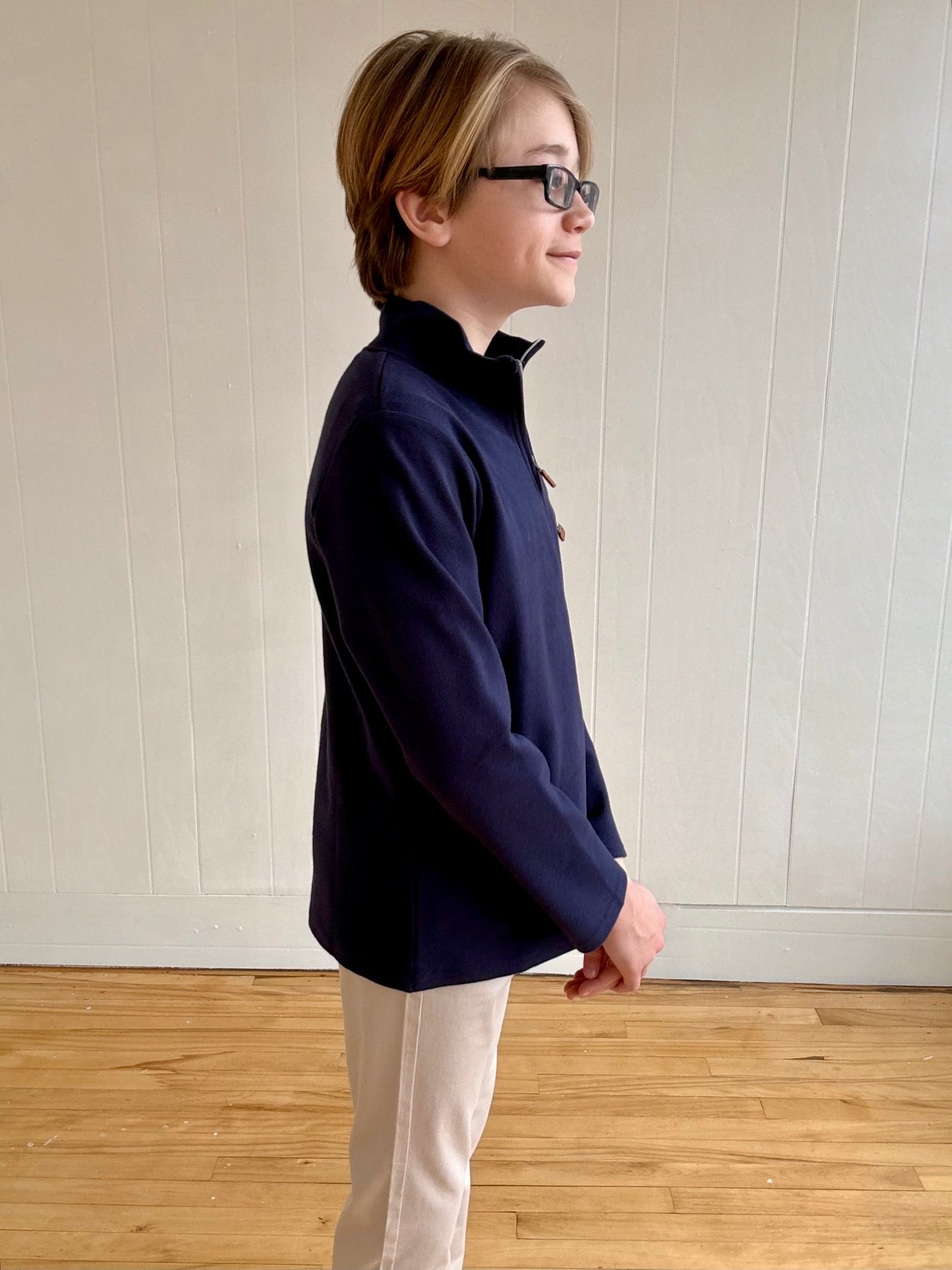Kingston 1/4 Zip Pullover - Navy (kids)