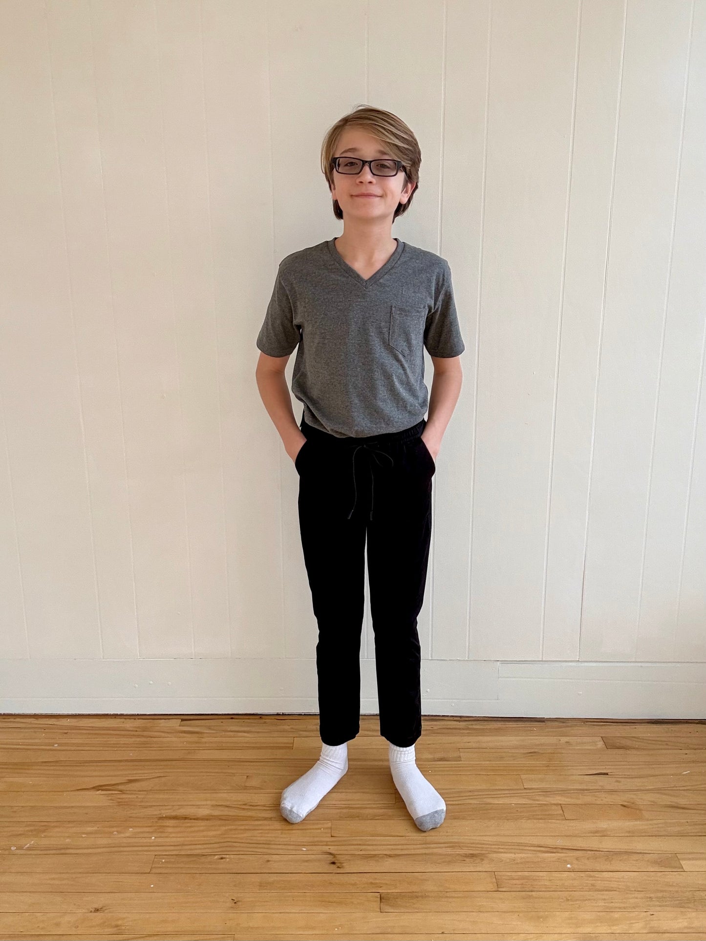 Grey V-Neck Tee (kids)