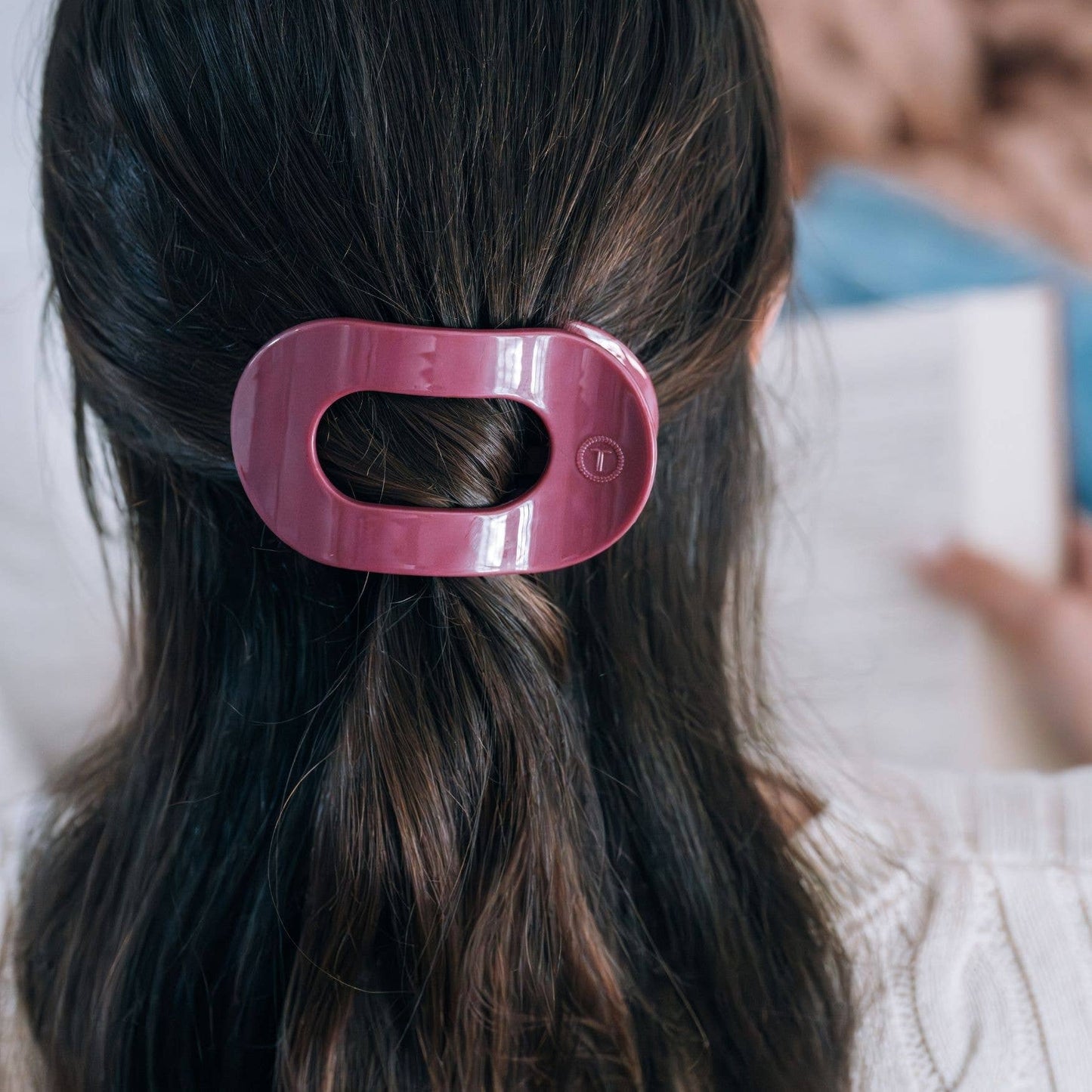 Flat Round Hair Clip | Wild Side |Medium