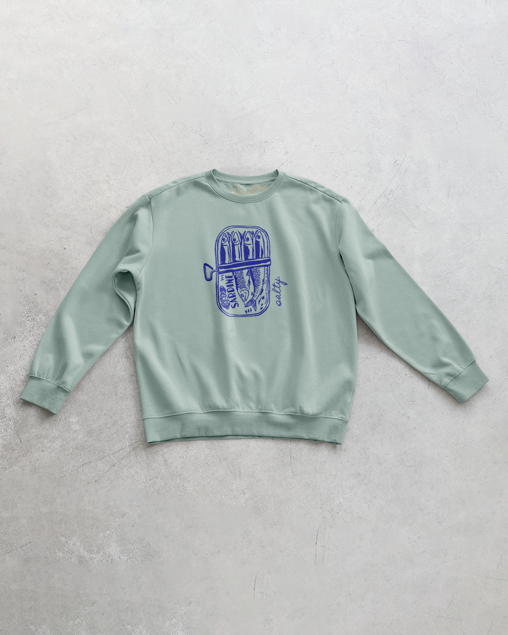Salty Sardines Sweatshirt (Sea Green)
