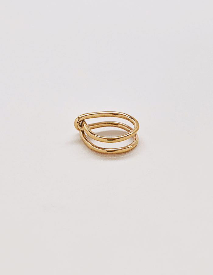 Gold Double Knot Ring