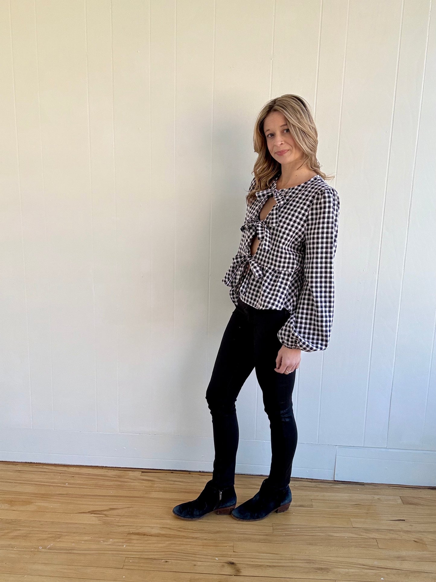 Gemma Babydoll Bow Top
