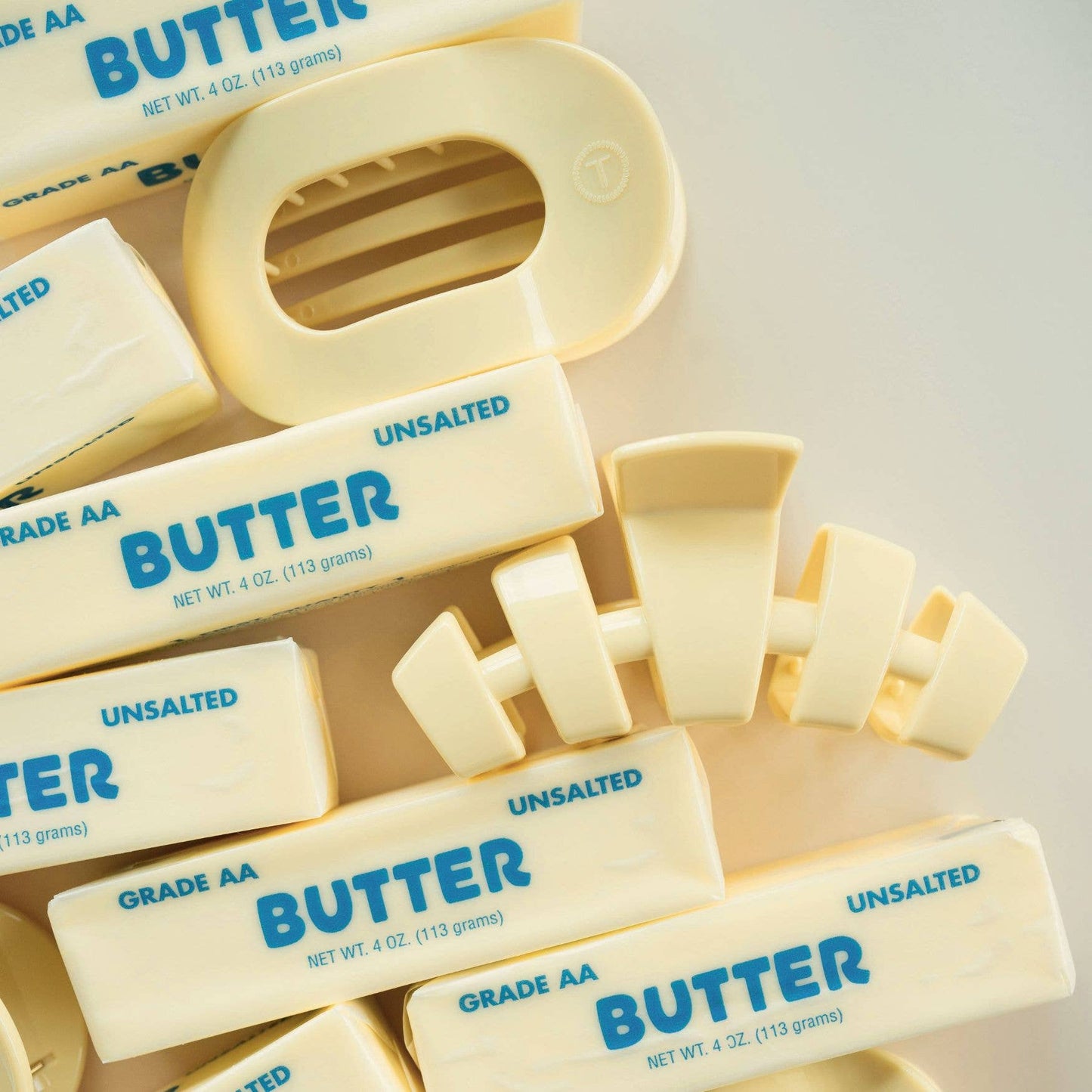 Classic Hair Clip | Butter Yellow |Medium