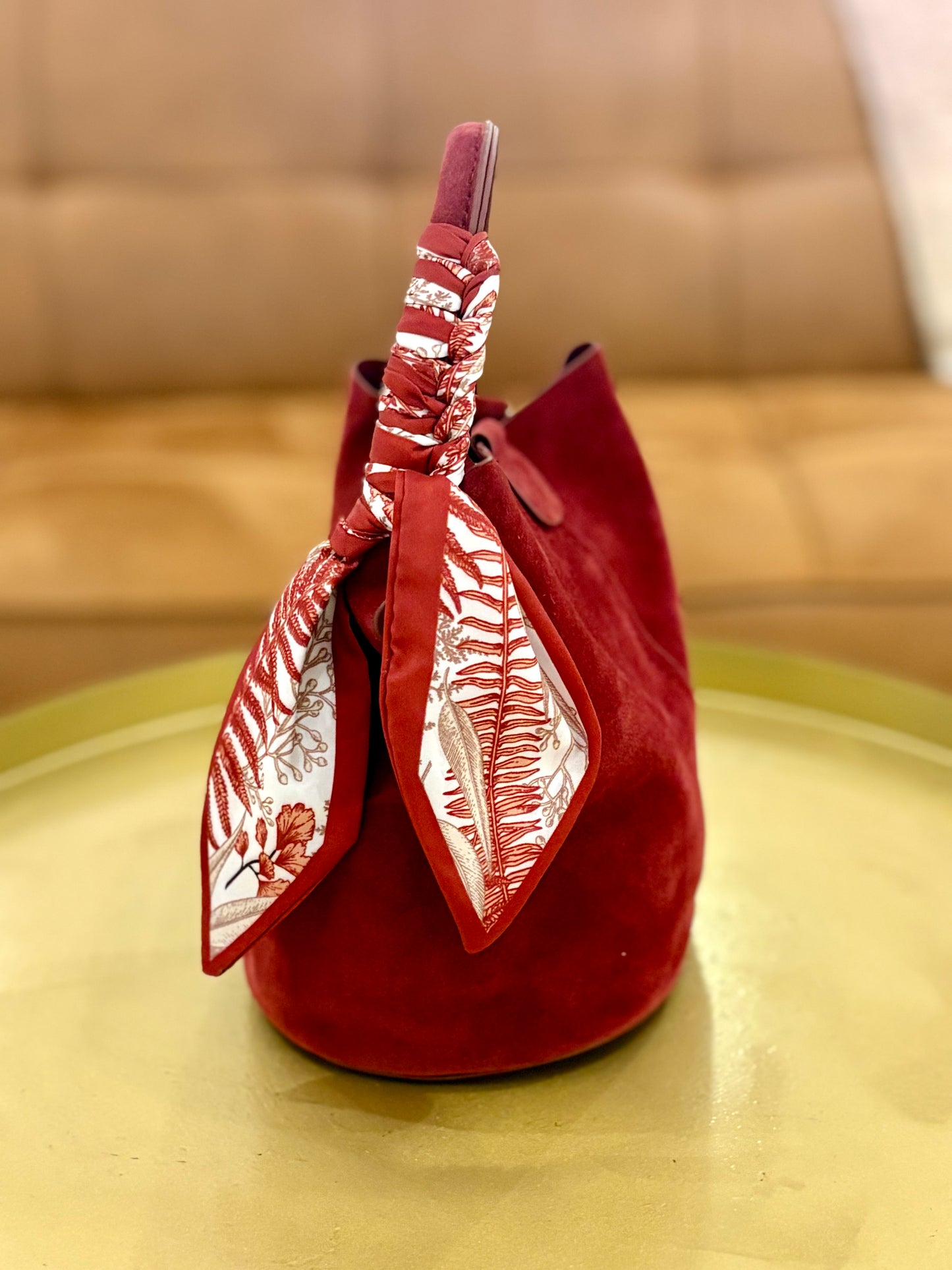Blair Bucket Bag (Burgundy)