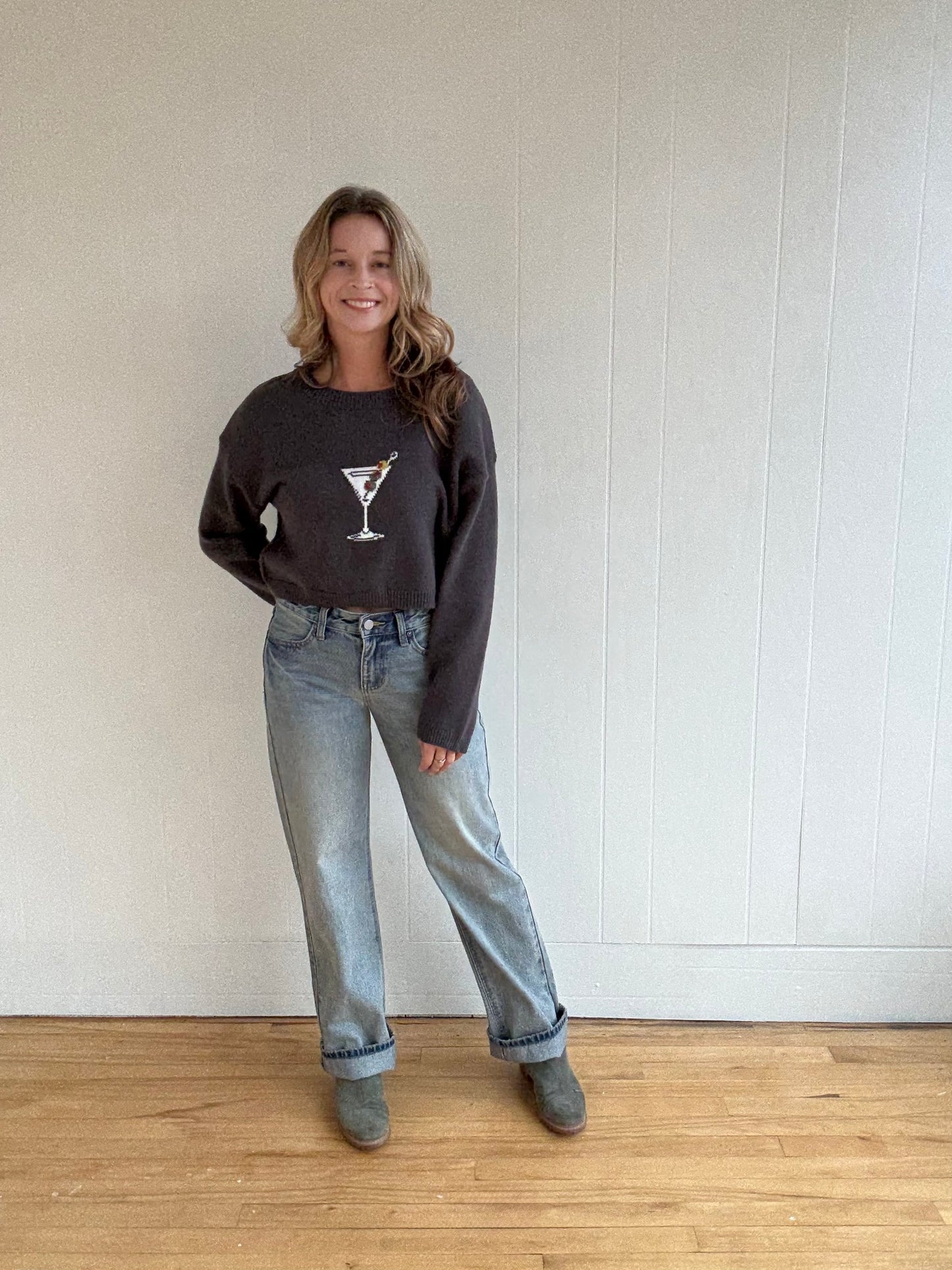 Mandy Martini Sweater (Charcoal)